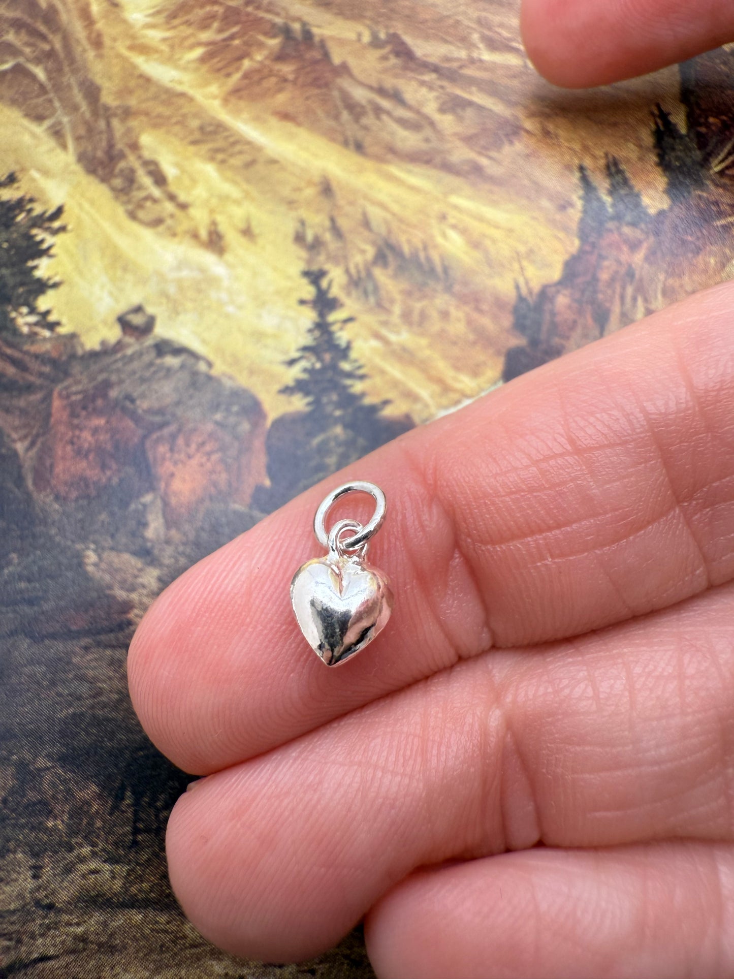 Puff Heart Charm