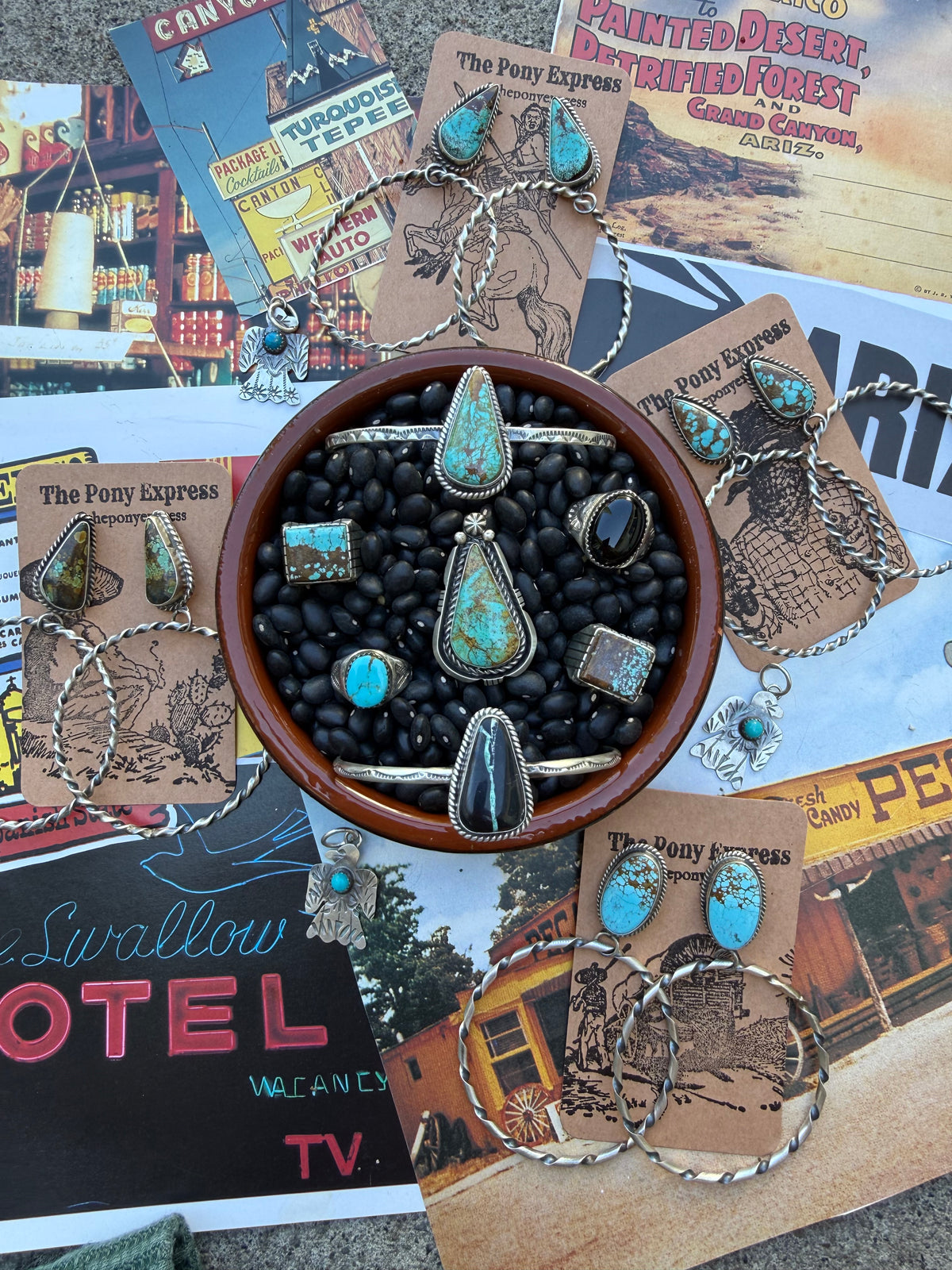 Turquoise Square Signet Ring