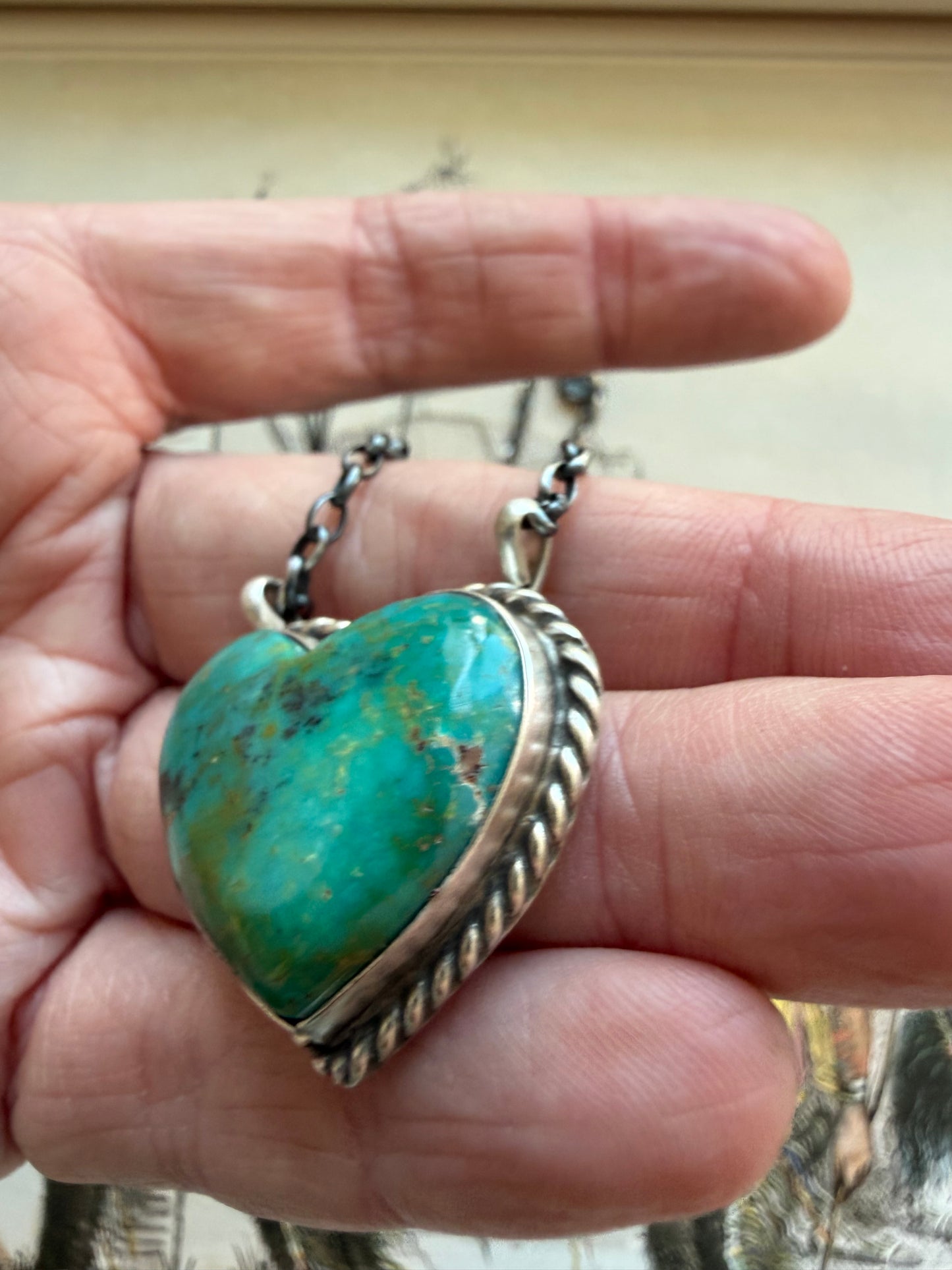 Turquoise Heart Necklace