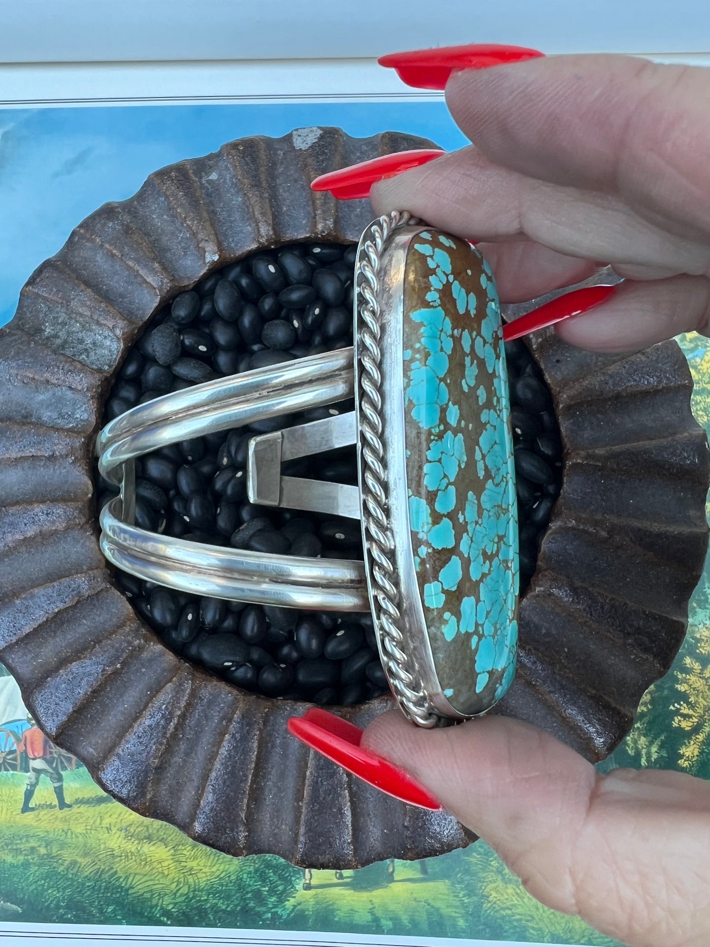 #8 Turquoise Slab Cuff