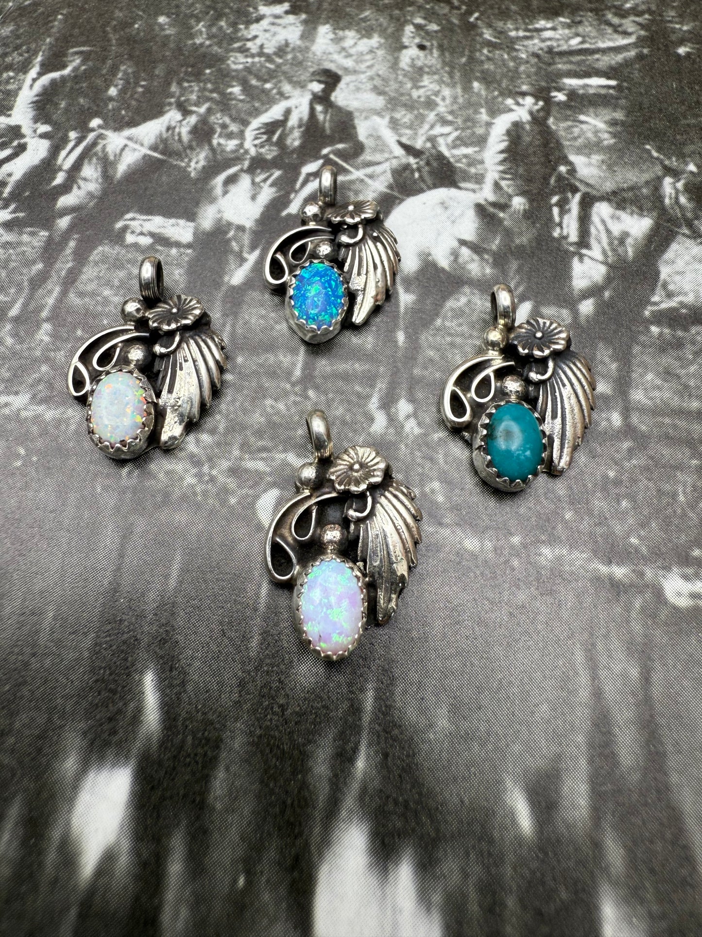 Native American Charm with Leaf motif