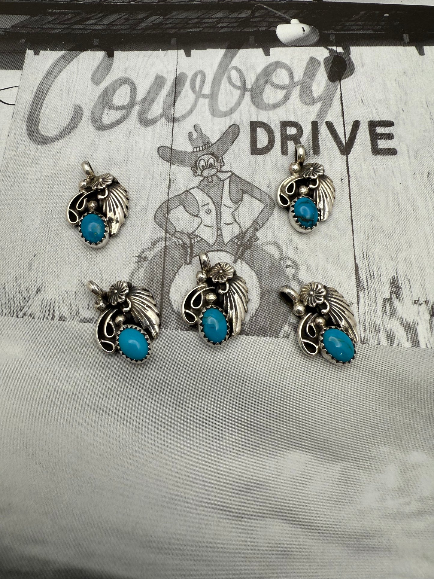 Native American Charm with Leaf motif