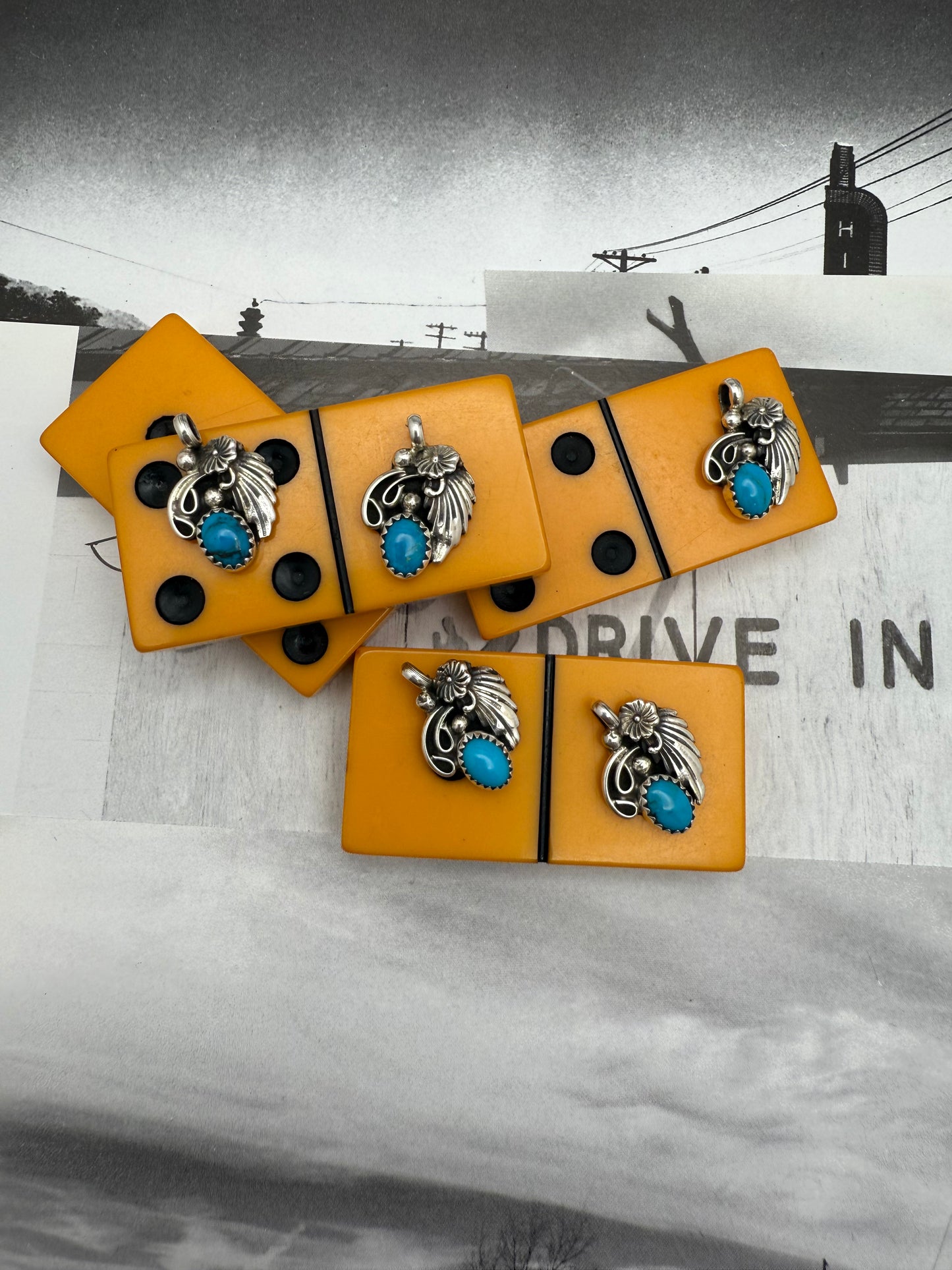 Native American Charm with Leaf motif