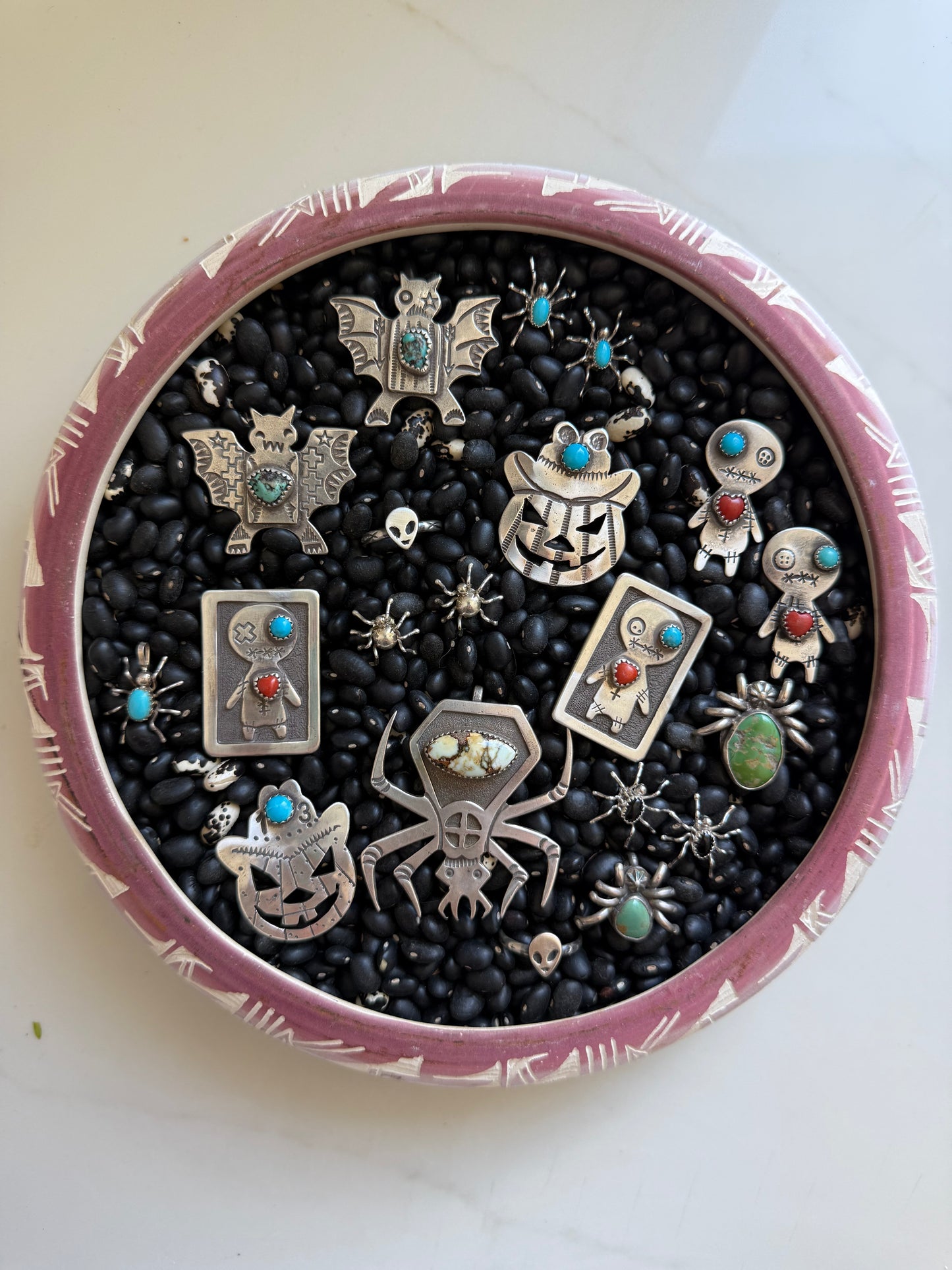 Turquoise Voodoo Doll Ring