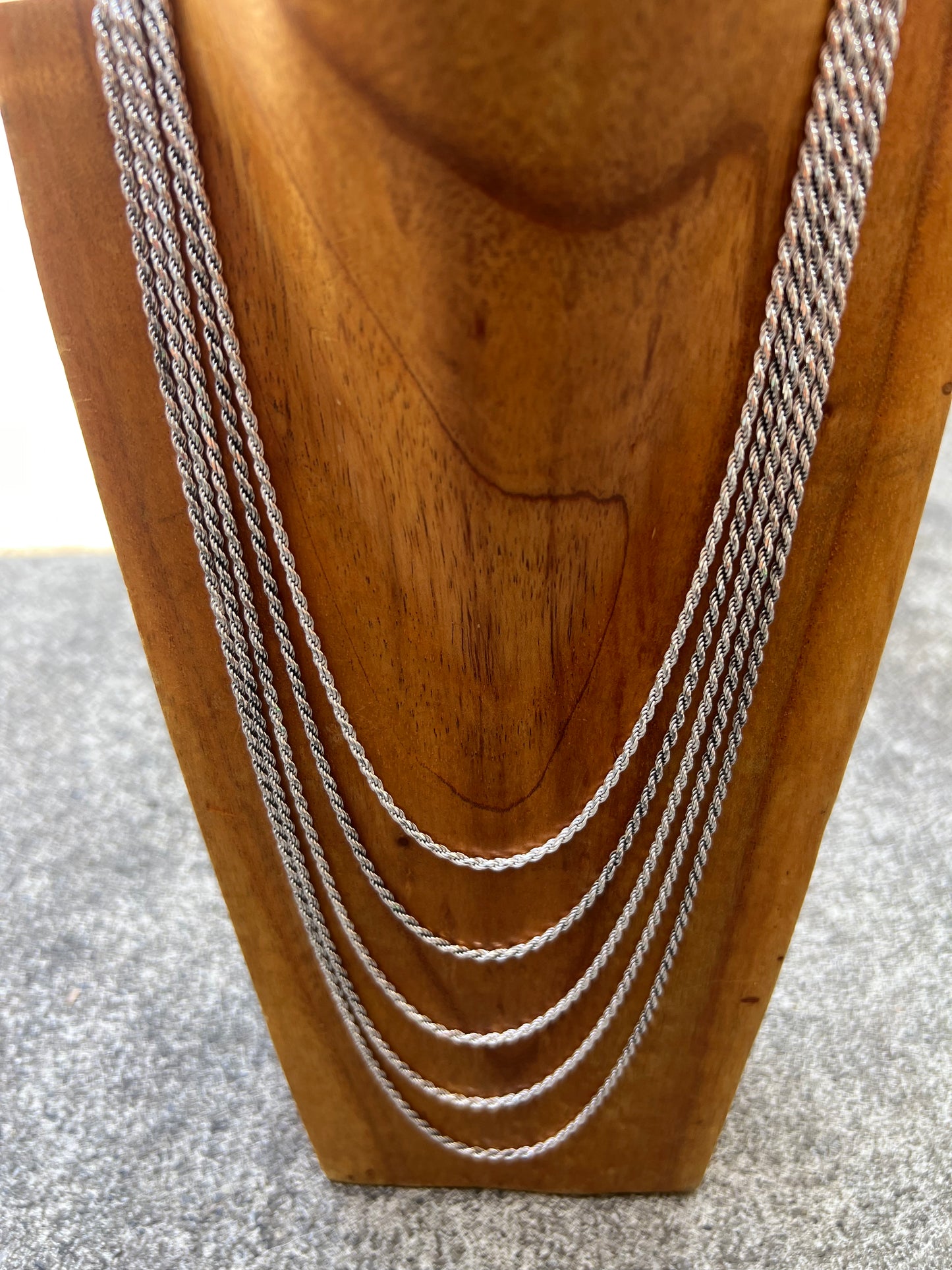 Sterling Silver Rope Chain