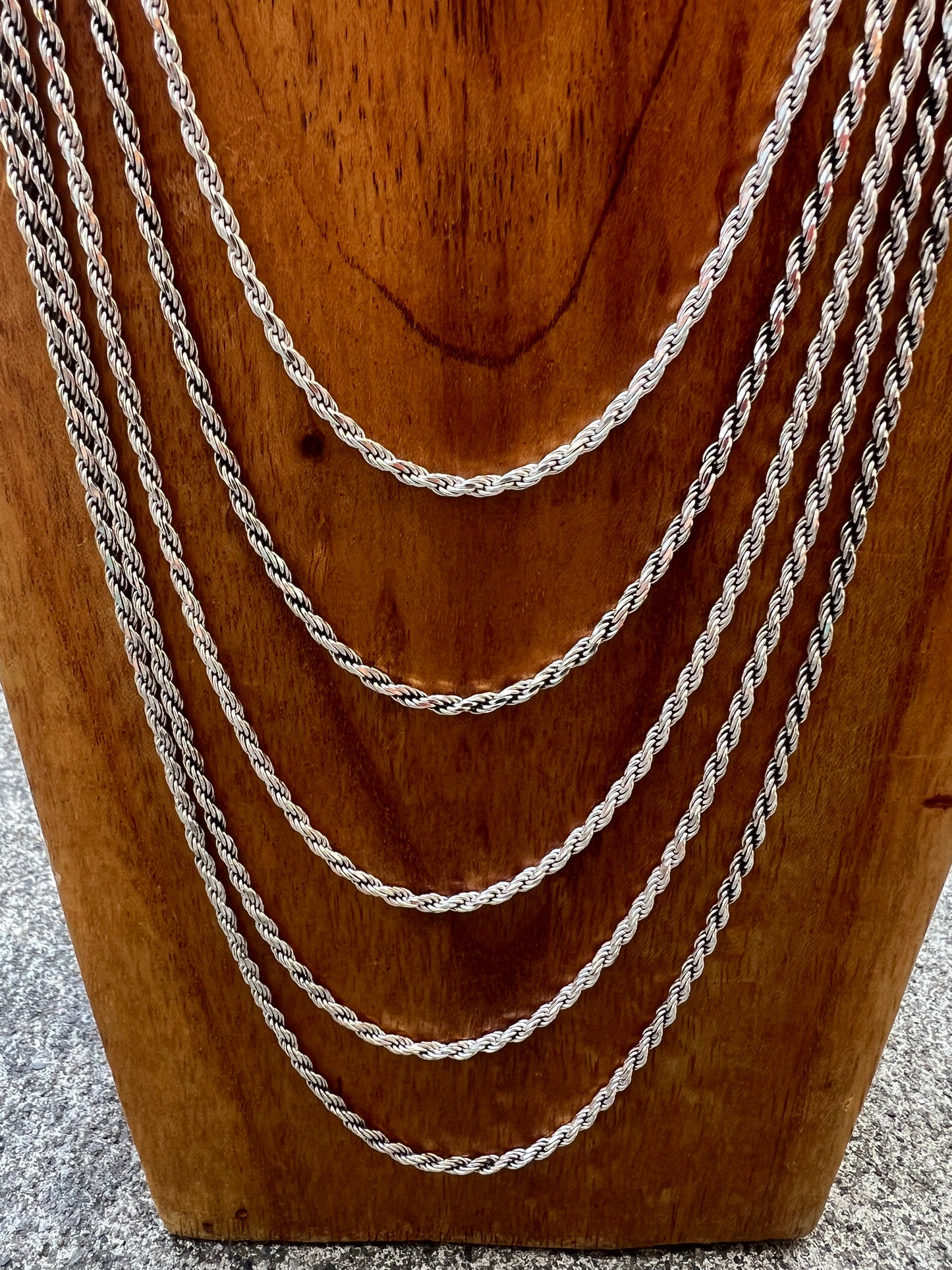 Sterling Silver Rope Chain