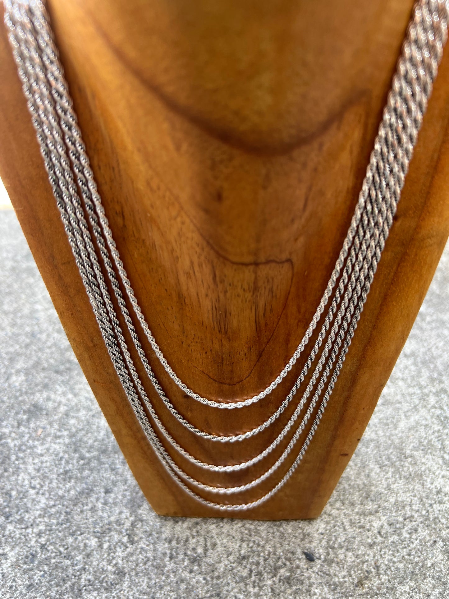 Sterling Silver Rope Chain