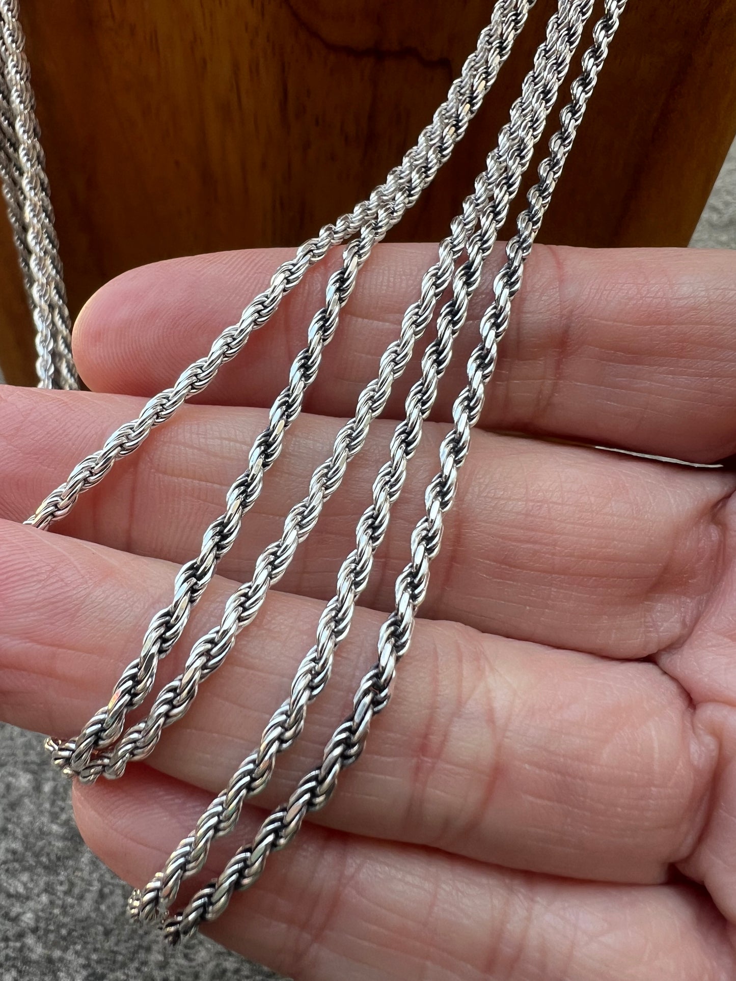 Sterling Silver Rope Chain