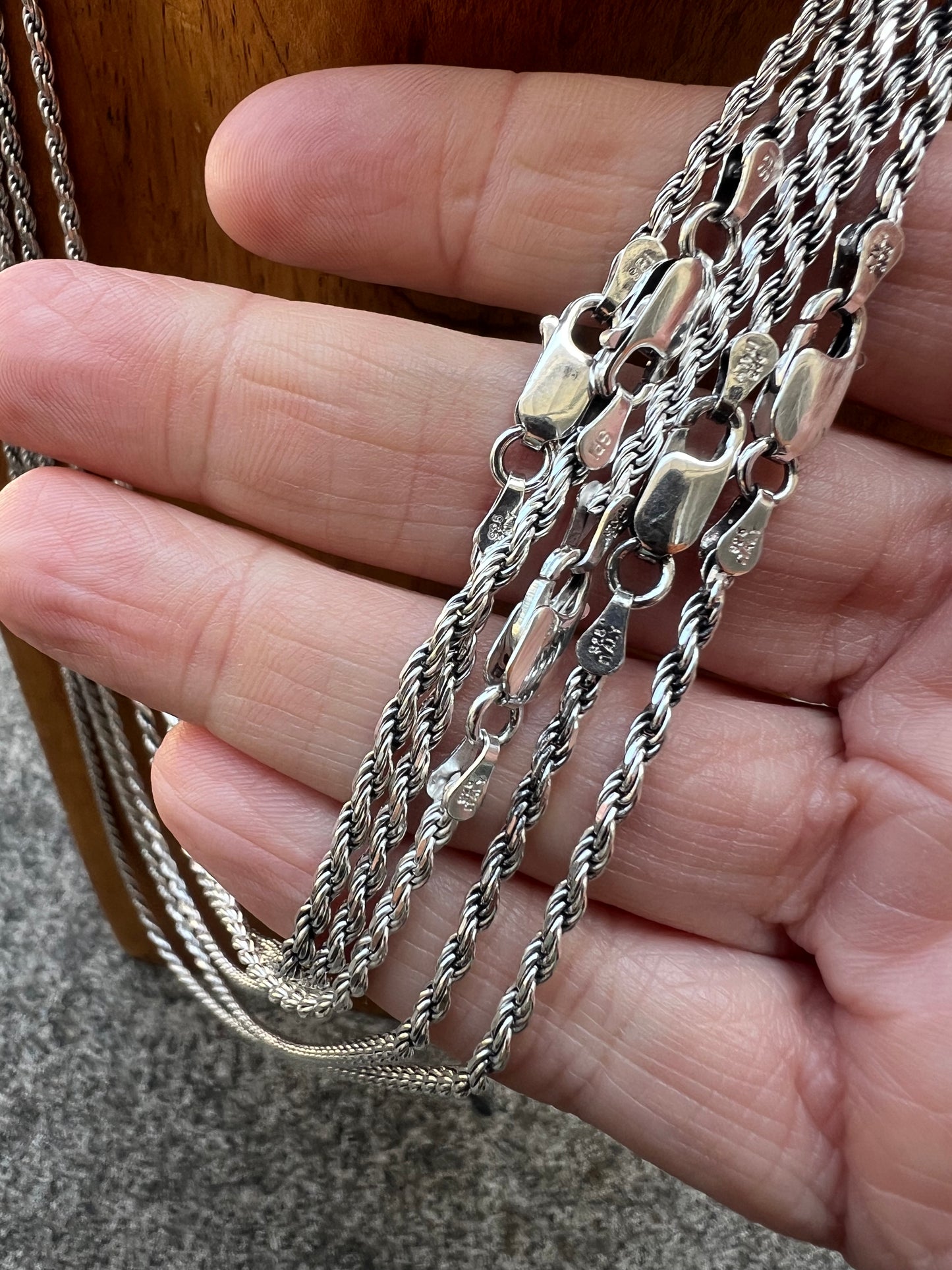 Sterling Silver Rope Chain