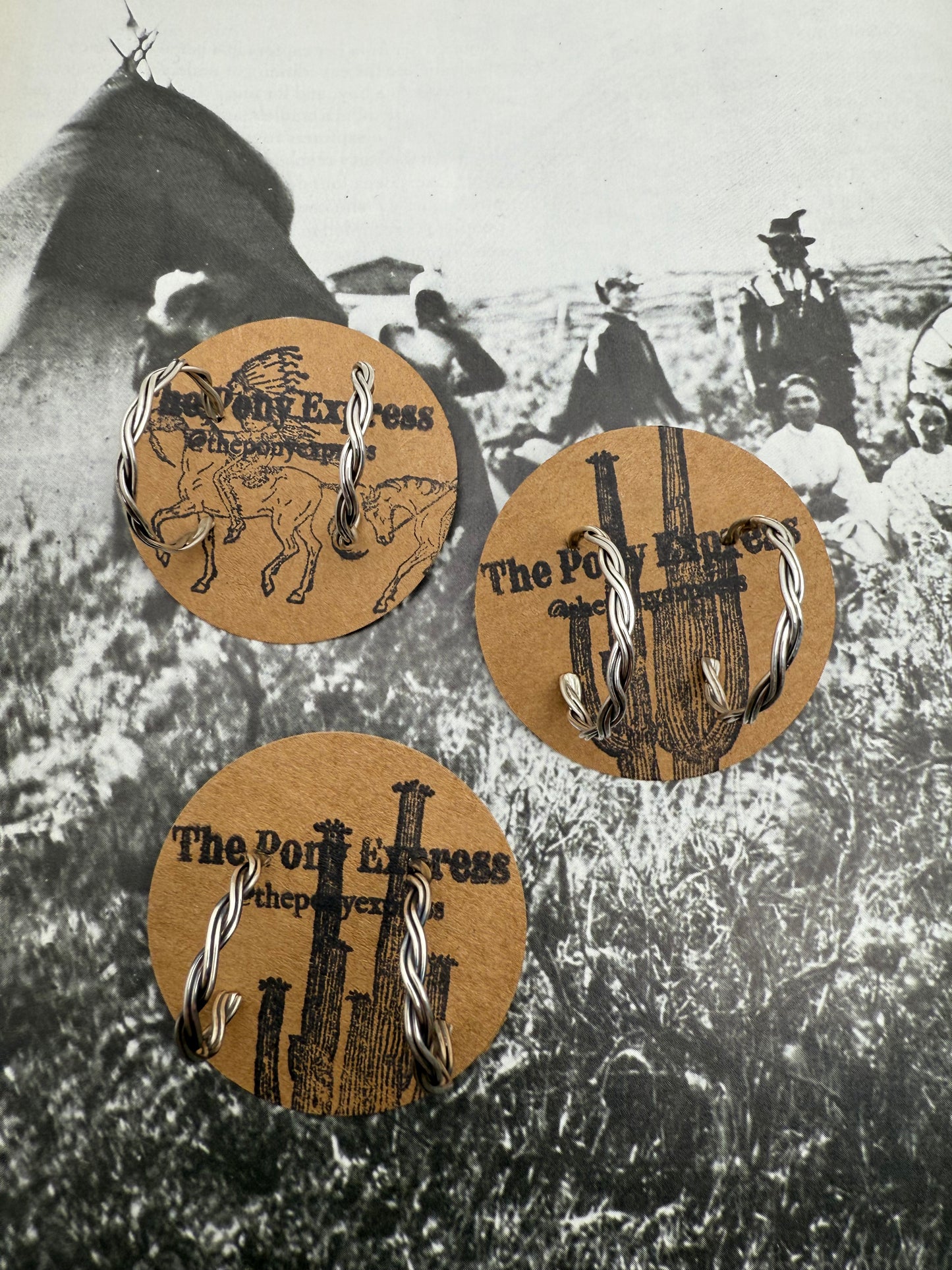 Double Twist Medium Hoops