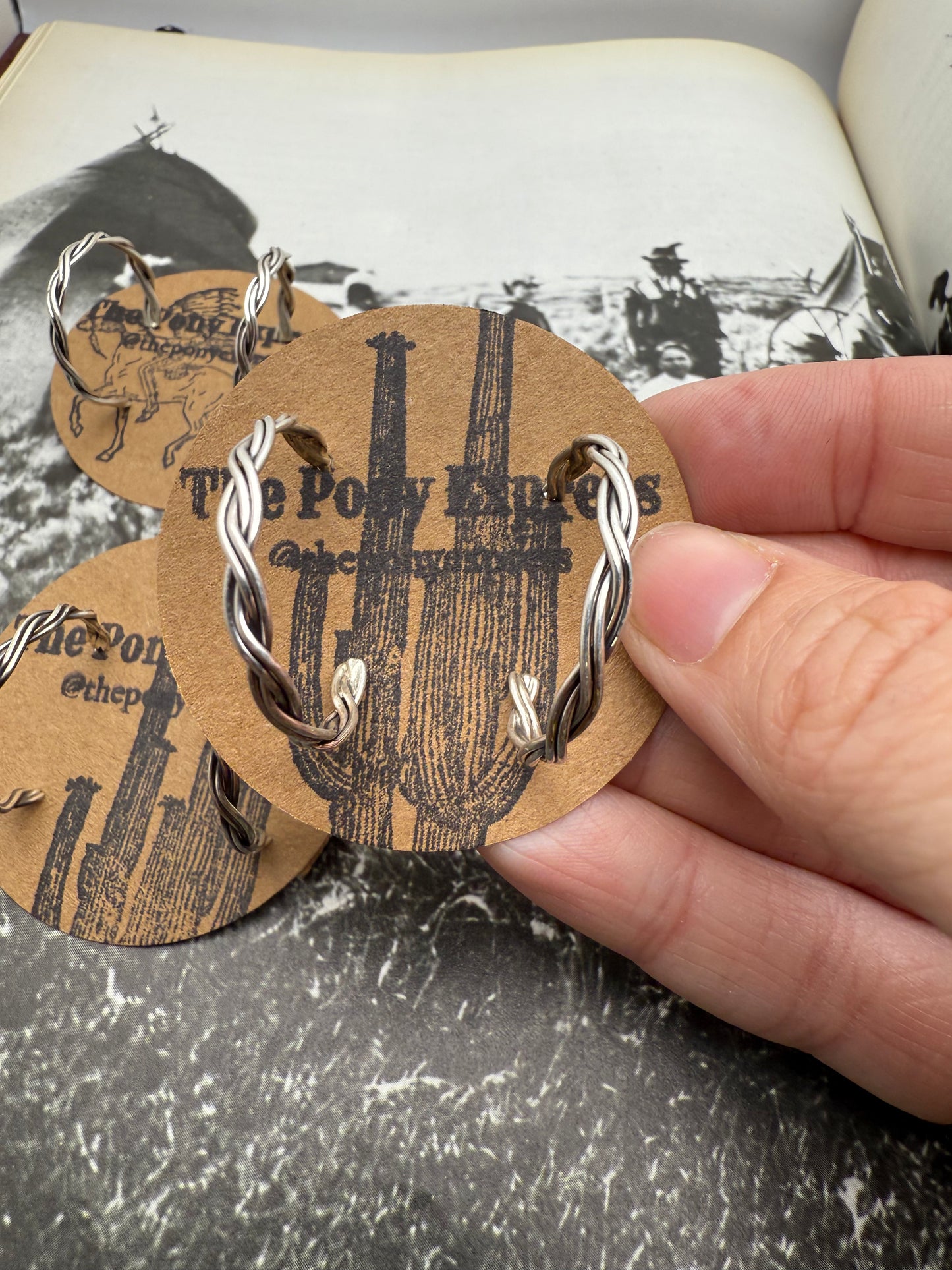 Double Twist Medium Hoops