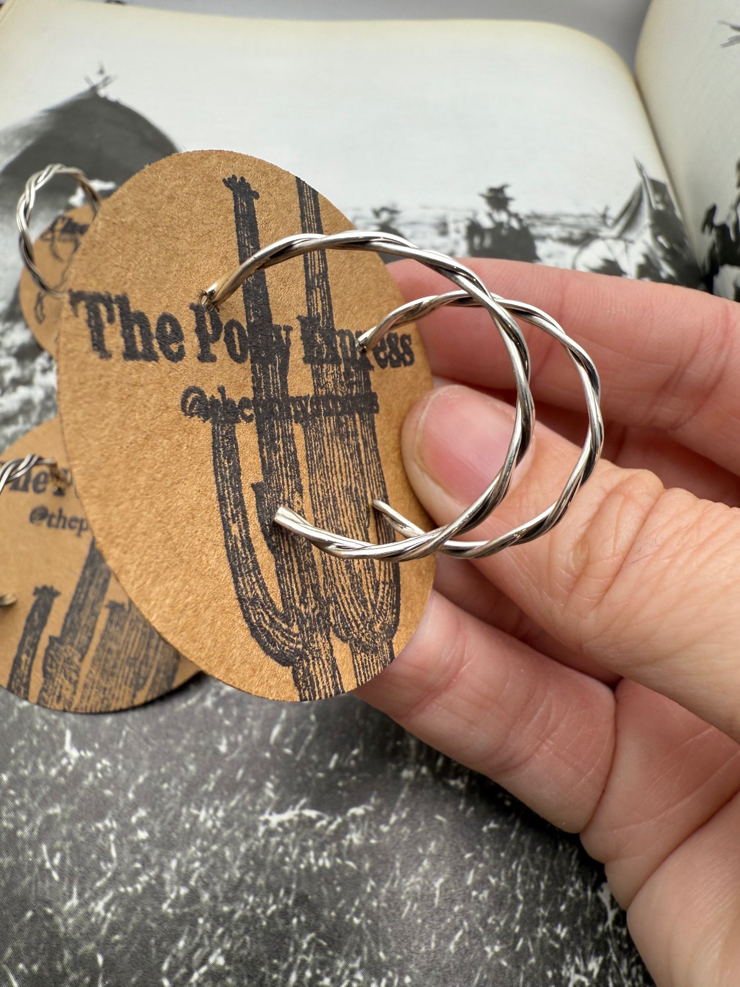 Double Twist Medium Hoops