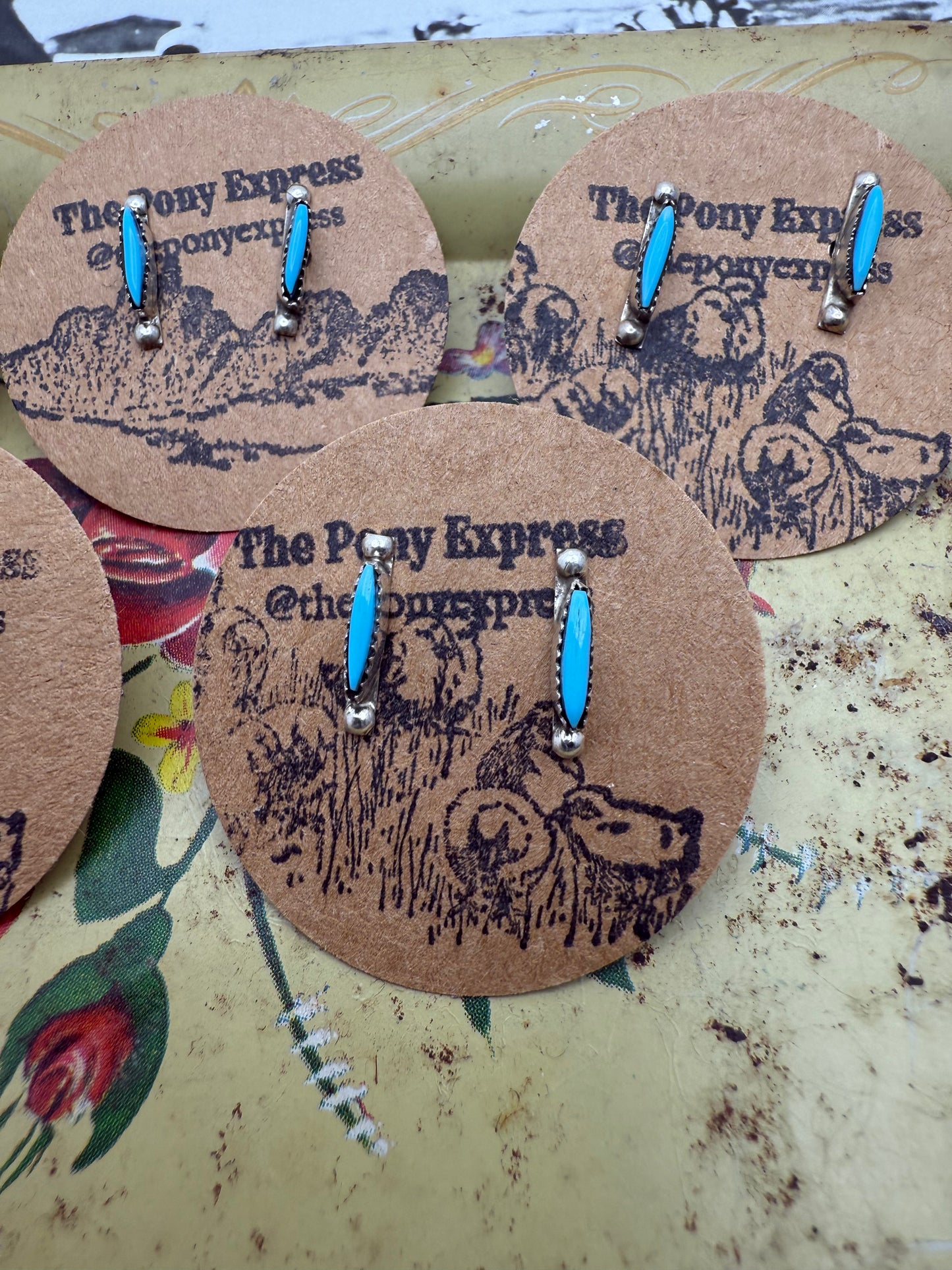 Turquoise Shard Studs