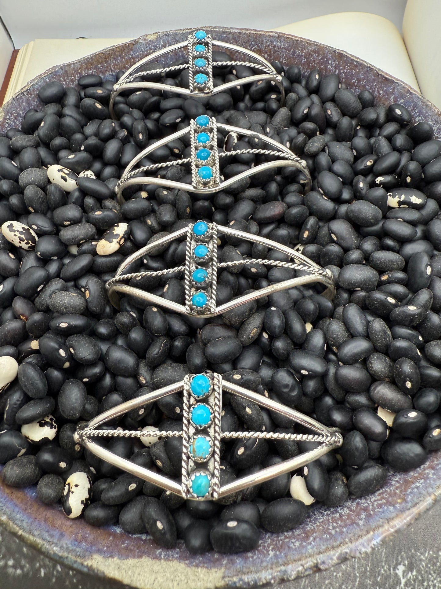 Turquoise 4 Stone Cuff