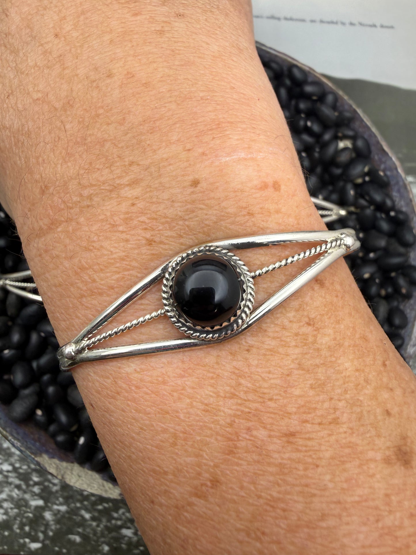 Simple Onyx Cuff