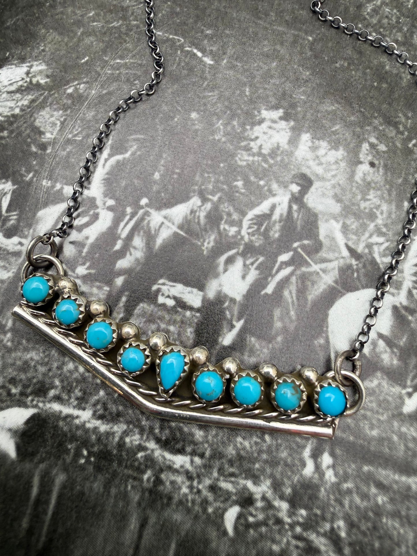 Turquoise V Necklace