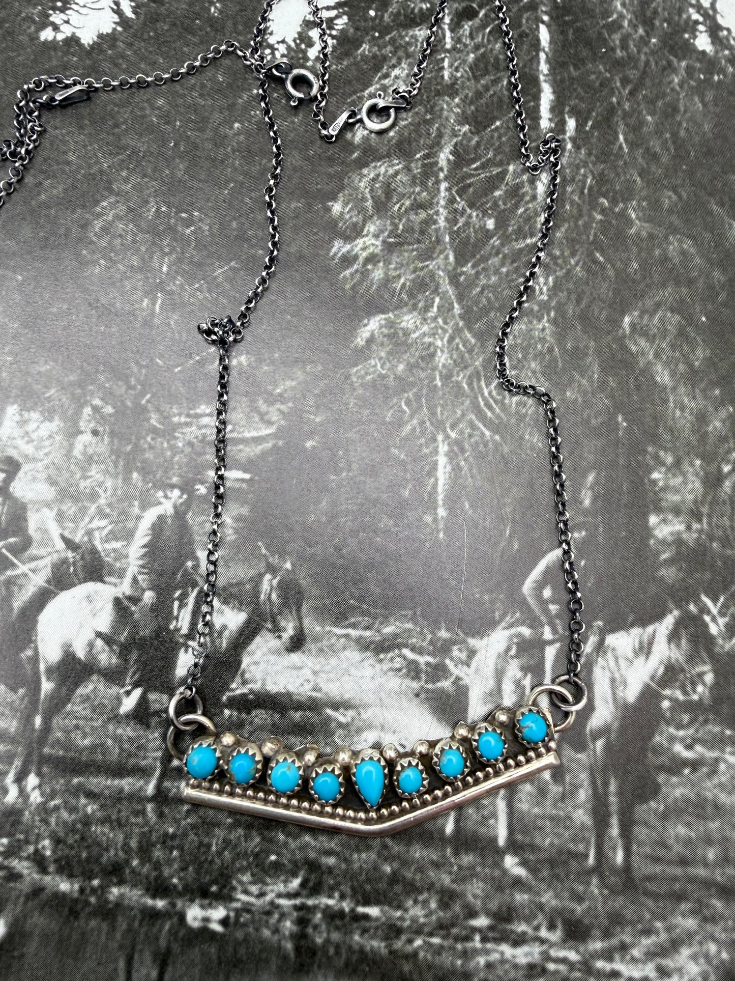 Turquoise V Necklace