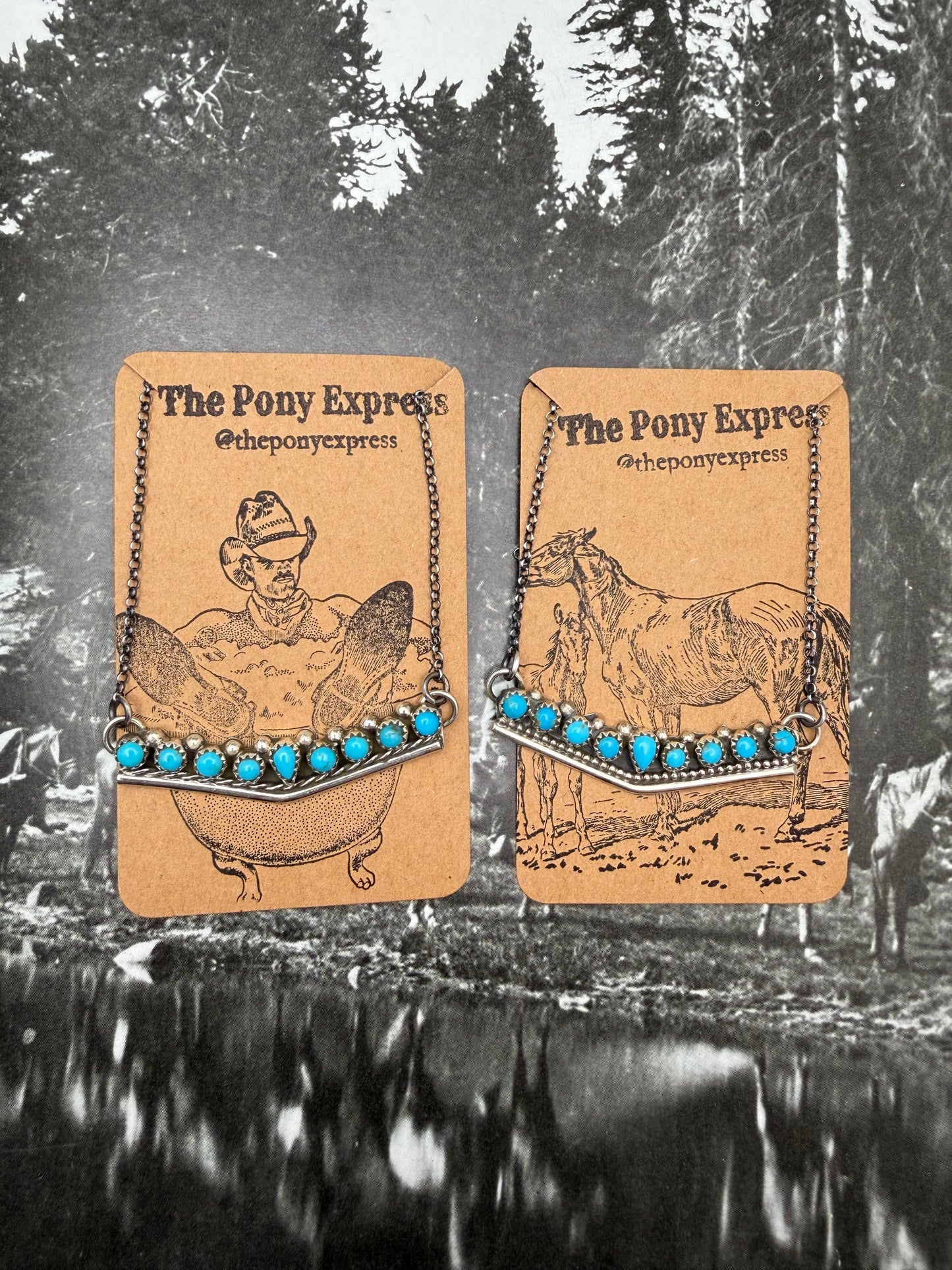 Turquoise V Necklace