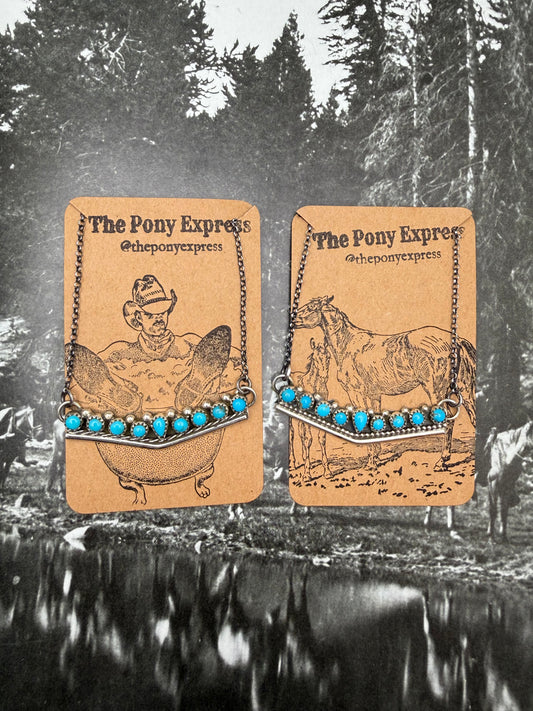 Turquoise V Necklace