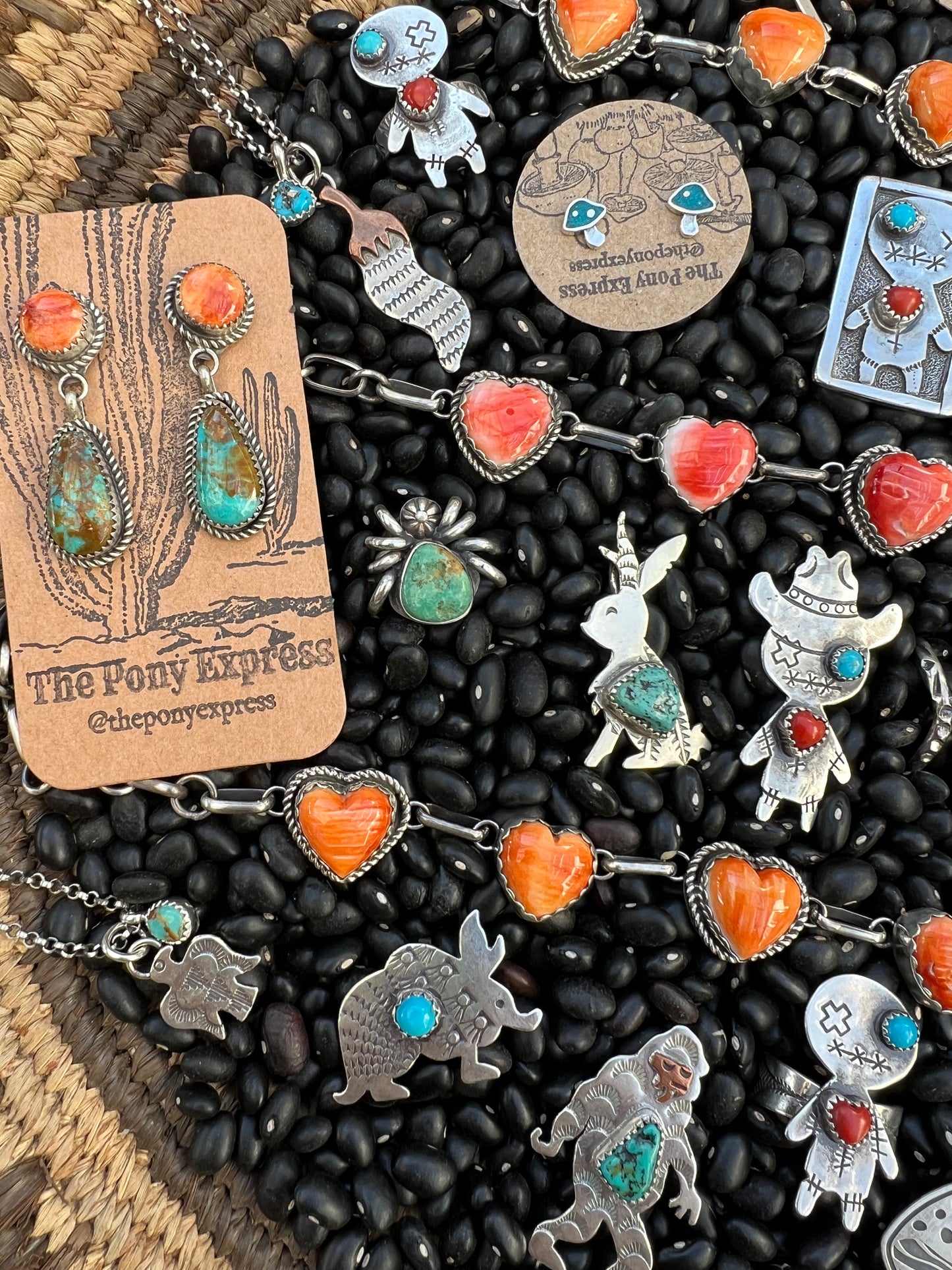 Turquoise Voodoo Doll Ring