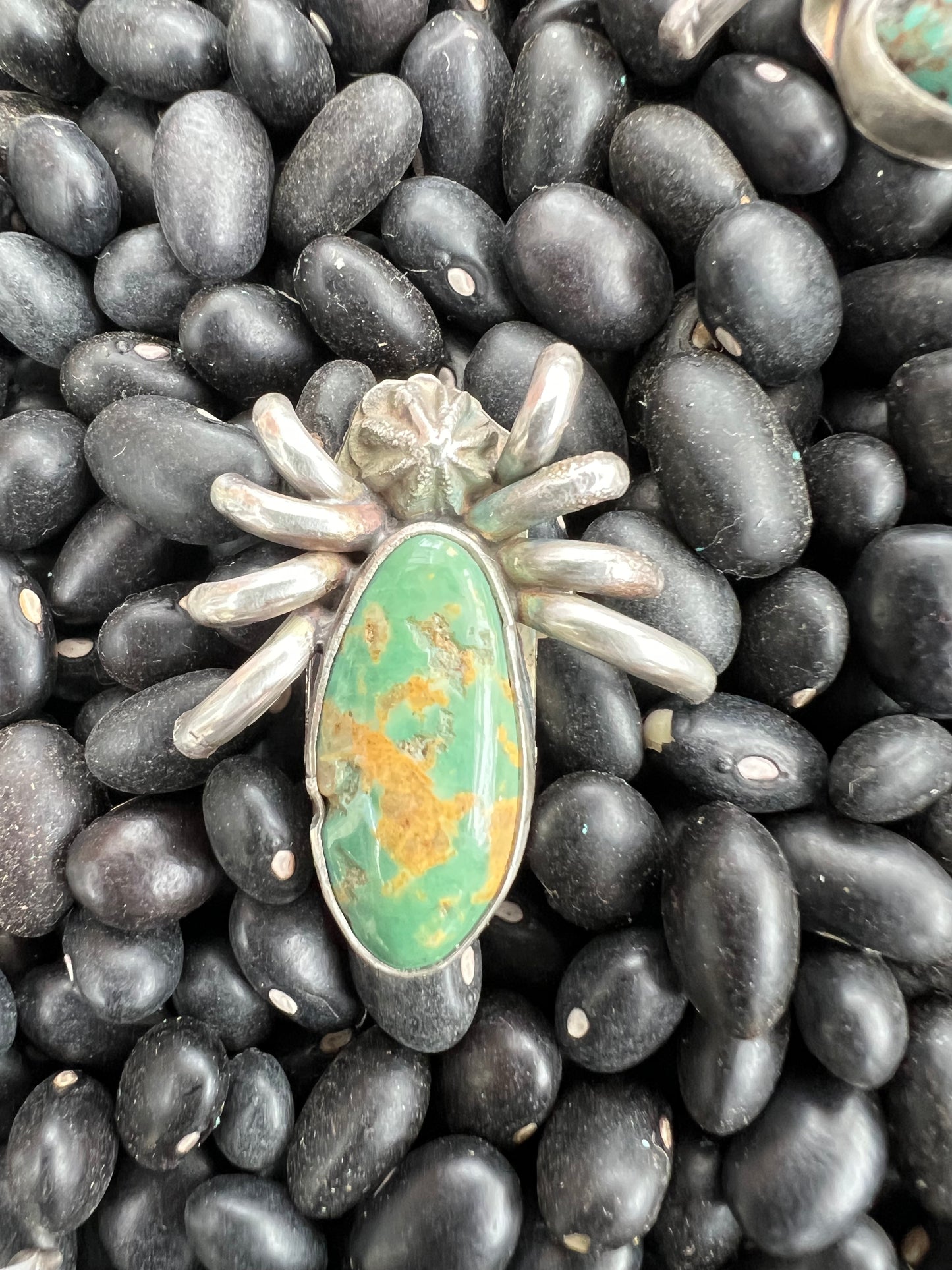 Turquoise Spider Pendant