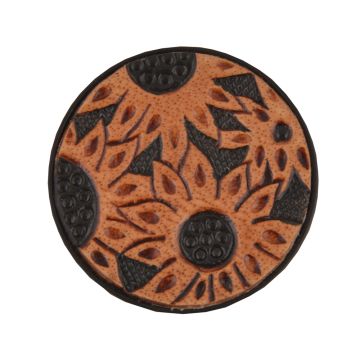 Leather tooled or cowhide Pop Socket