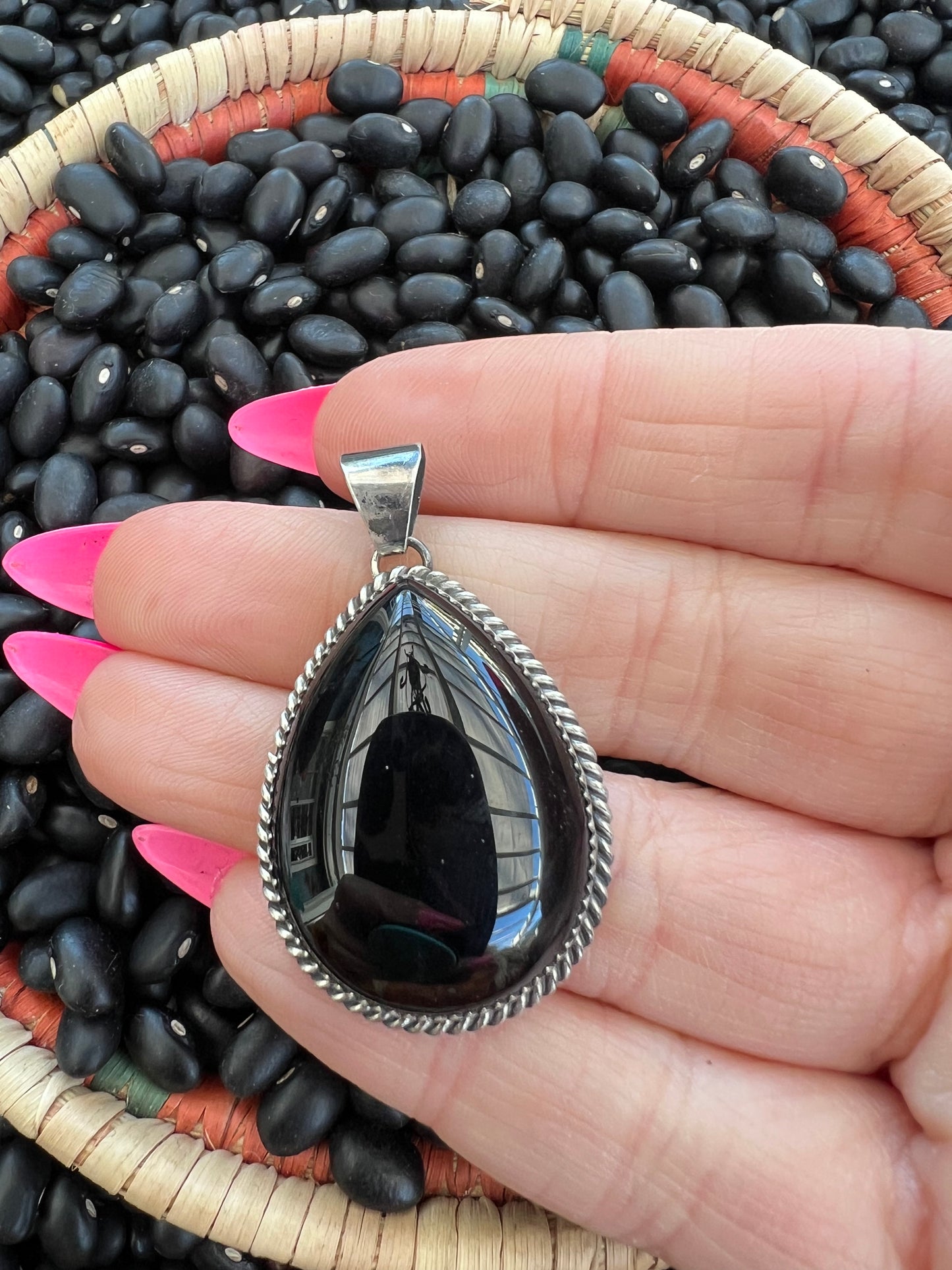 Sable Black Onyx Pendant