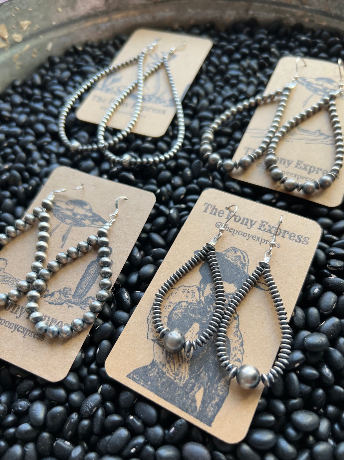 Sterling silver pearl drop earrings 5mm