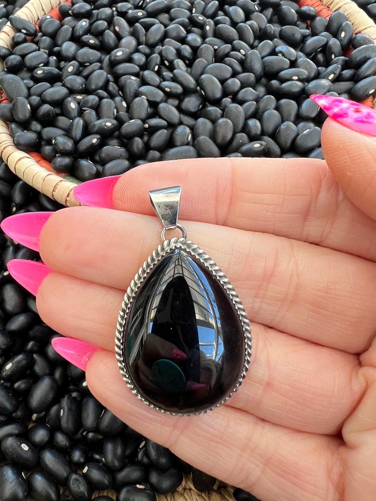 Sable Black Onyx Pendant