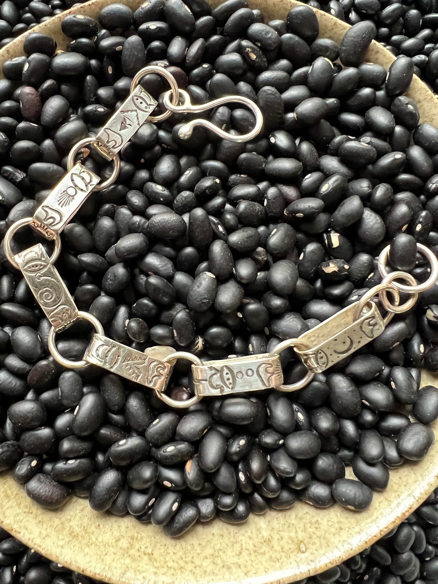 Hand Stamped Link Bracelet