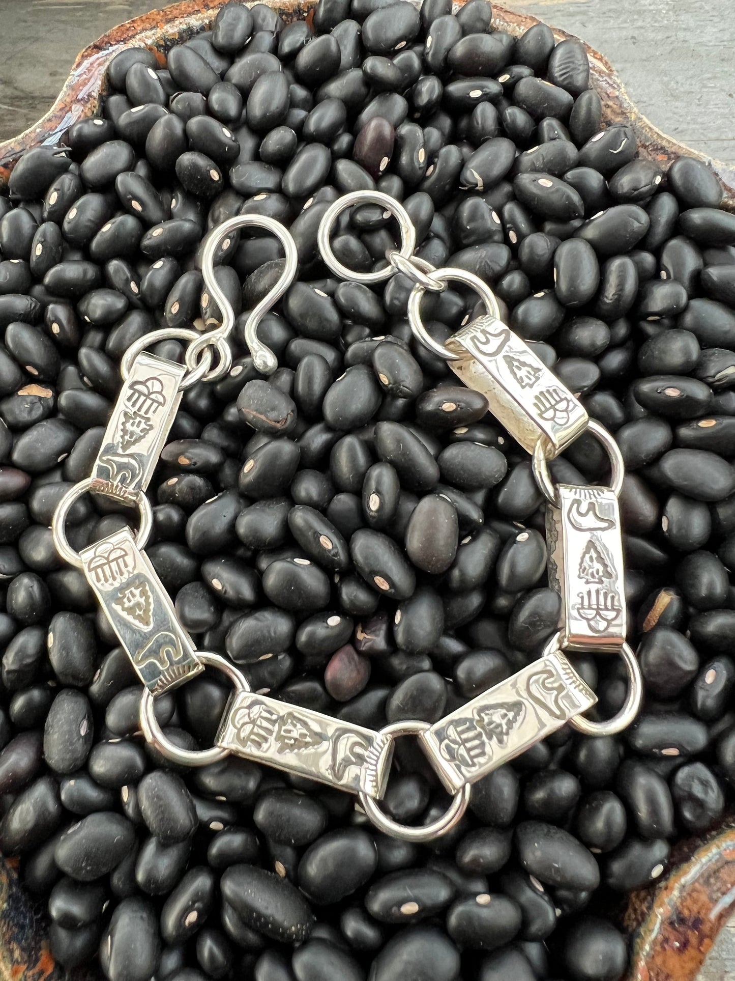 Hand Stamped Link Bracelet