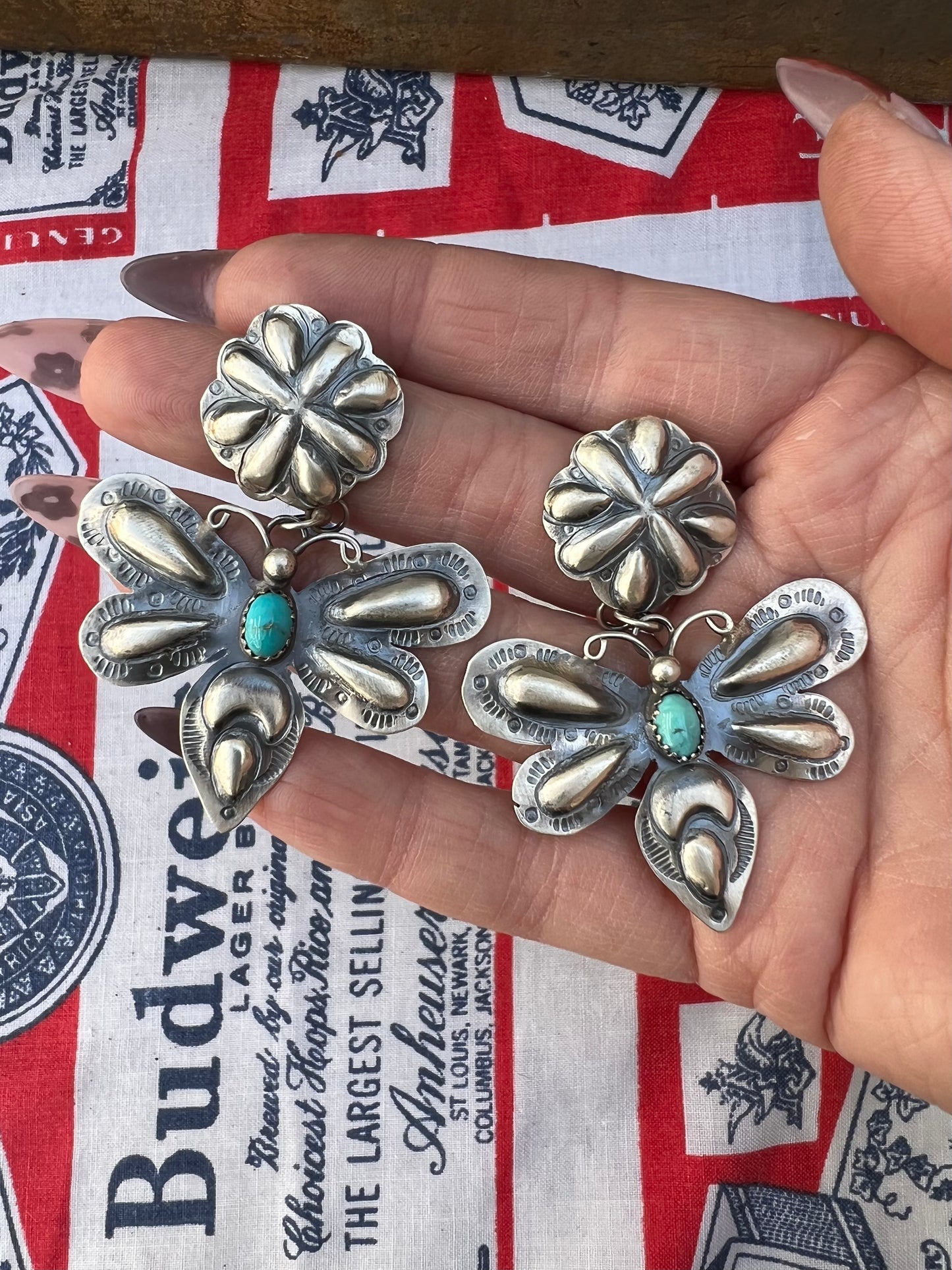 Dragonfly Concho Earrings