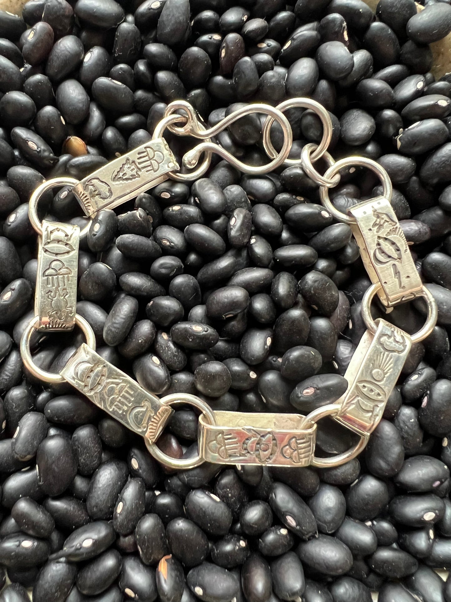 Hand Stamped Link Bracelet