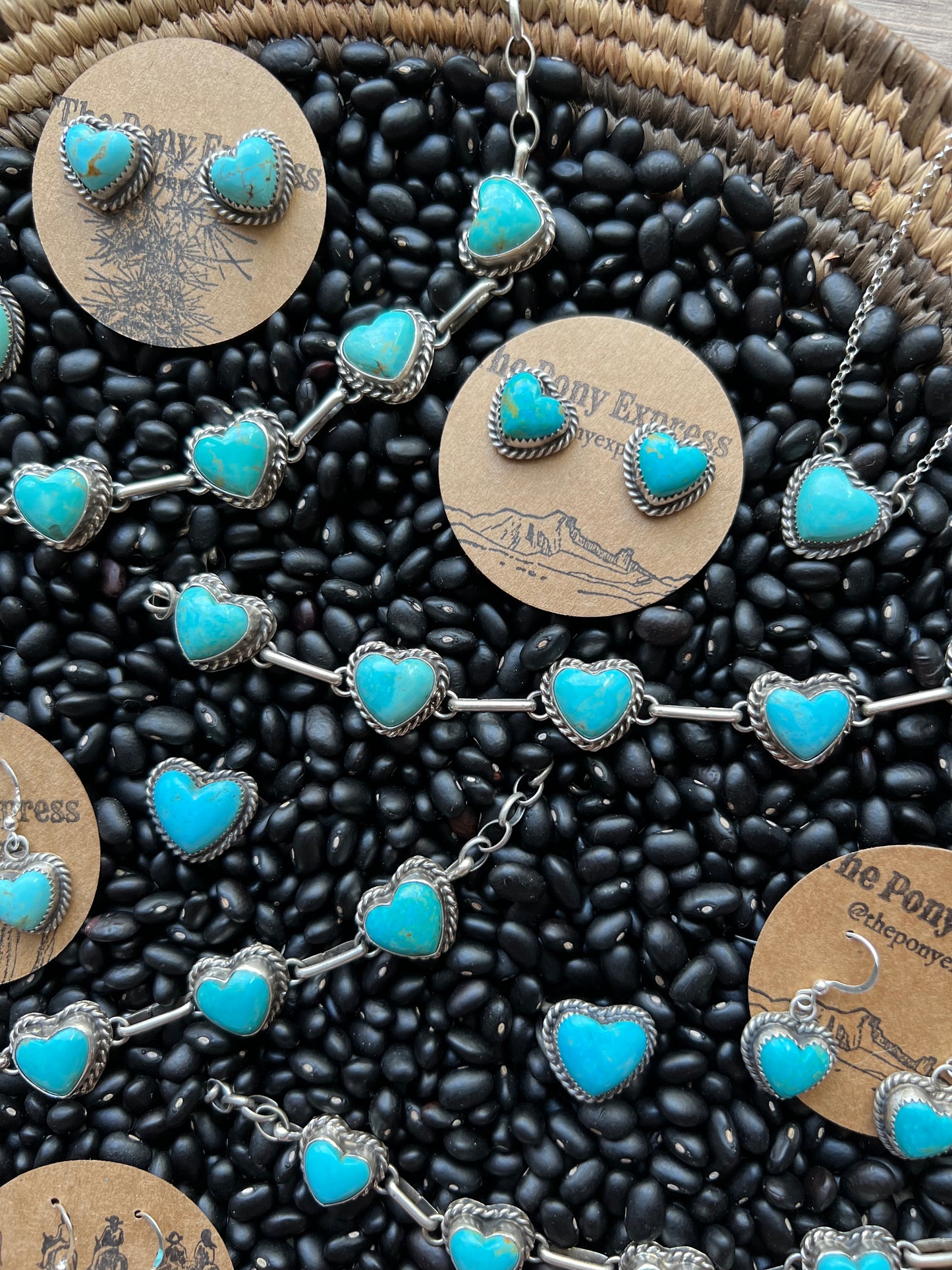 Turquoise Heart Choker