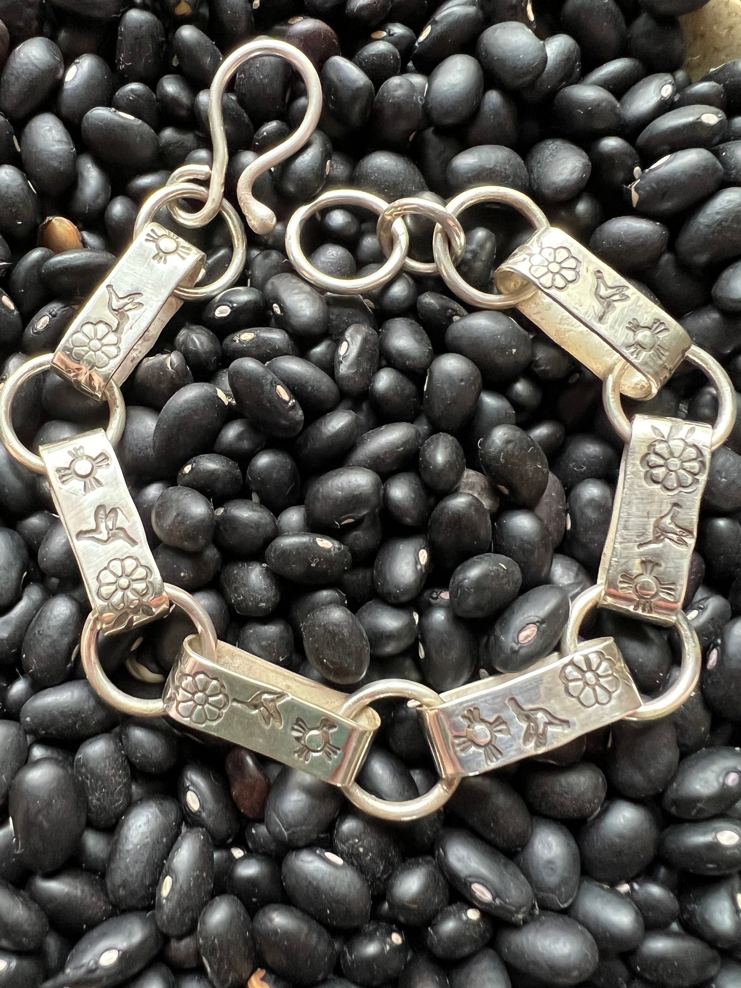 Hand Stamped Link Bracelet