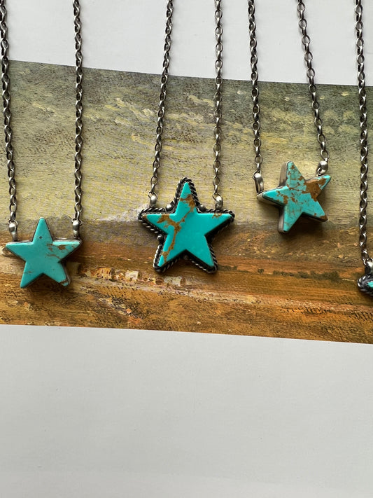 Turquoise Star Necklace Small
