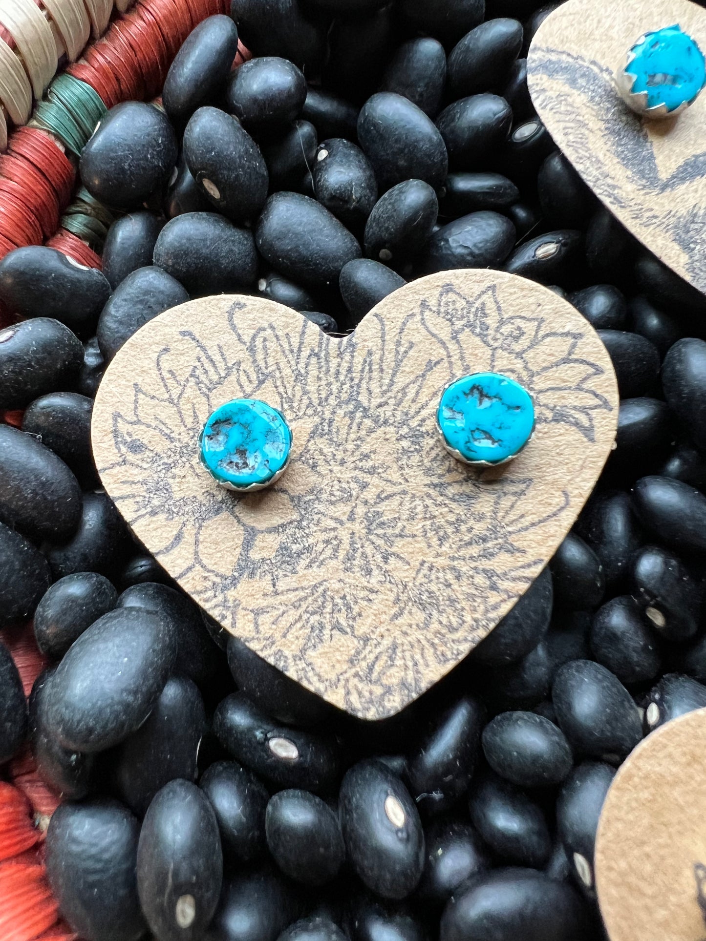 Prairie Turquoise Nugget Studs