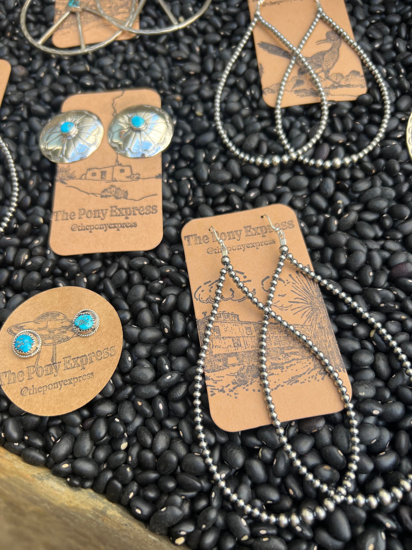 Turquoise Nugget Earrings Stud