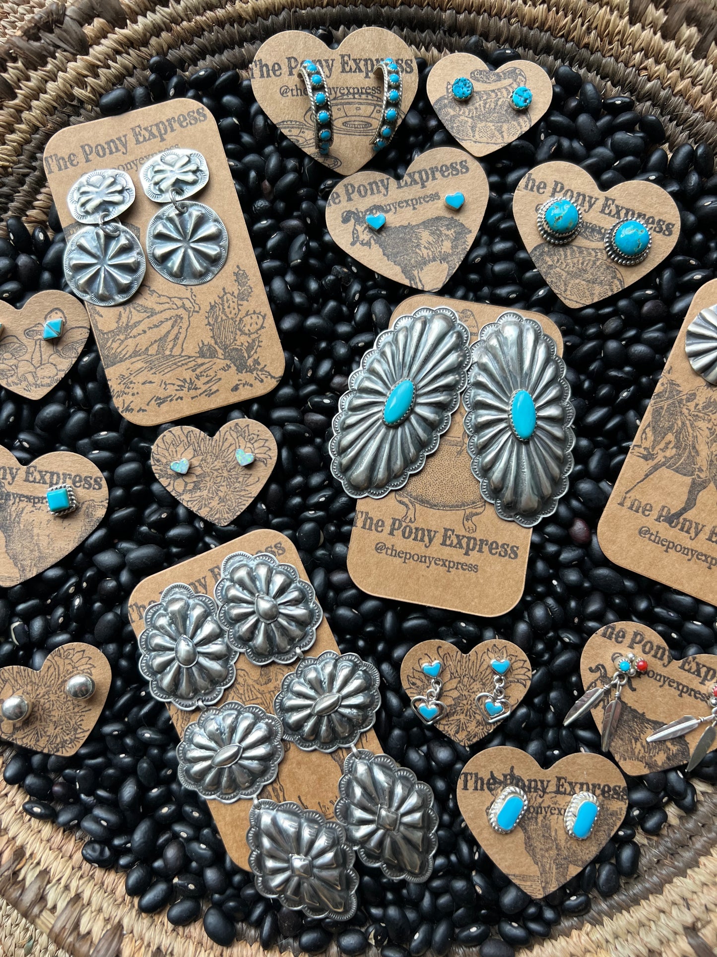 Prairie Turquoise Nugget Studs