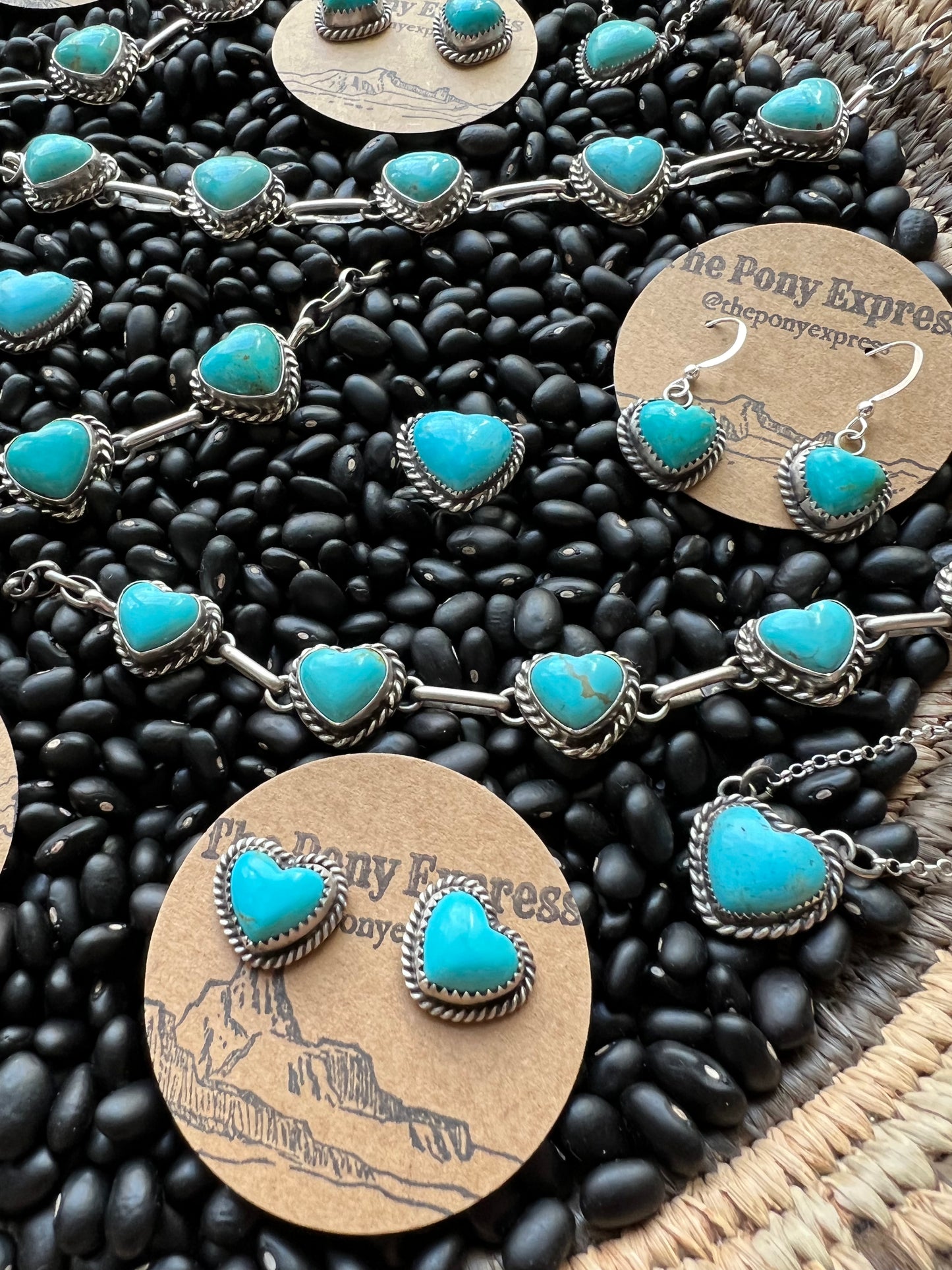 Turquoise Heart Choker