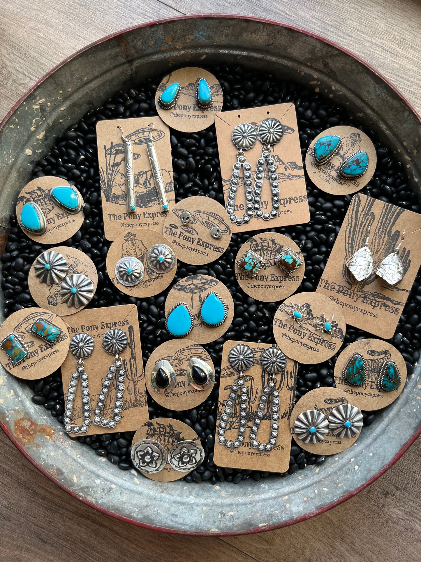 Skinny Stamped Earrings