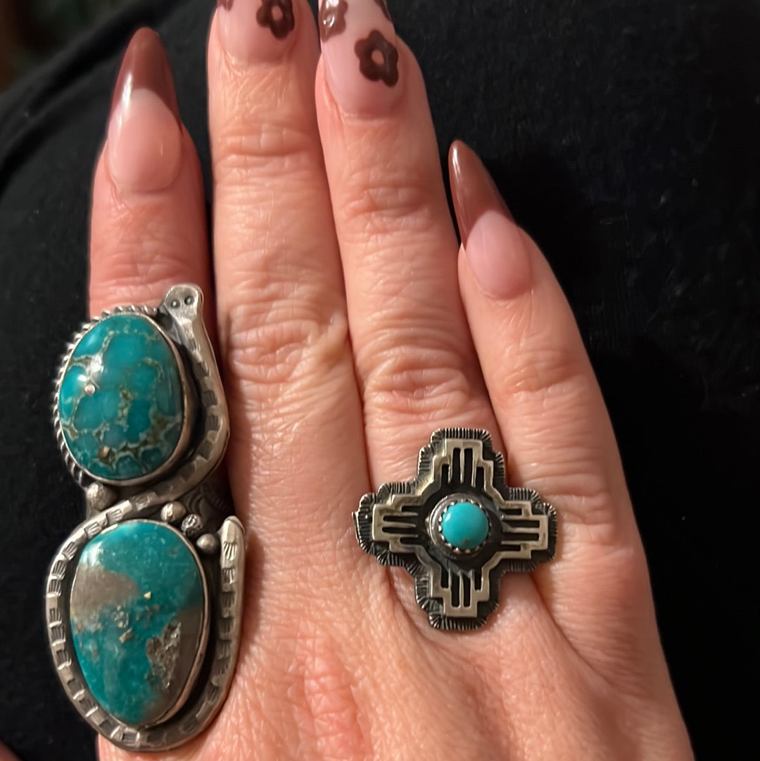 Zia Kingman Turquoise Ring