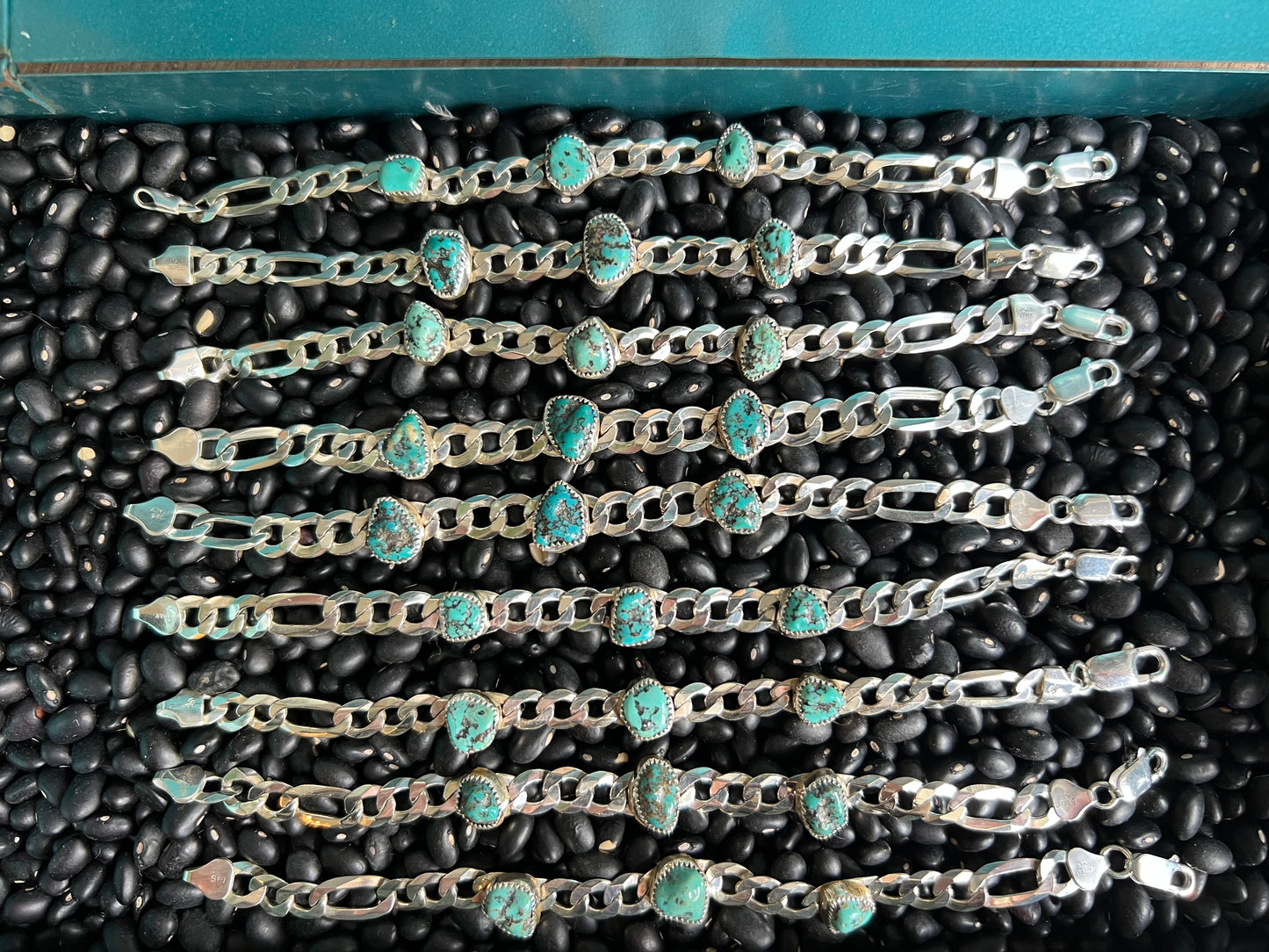 Nugget Curb or Figaro Chain Bracelet
