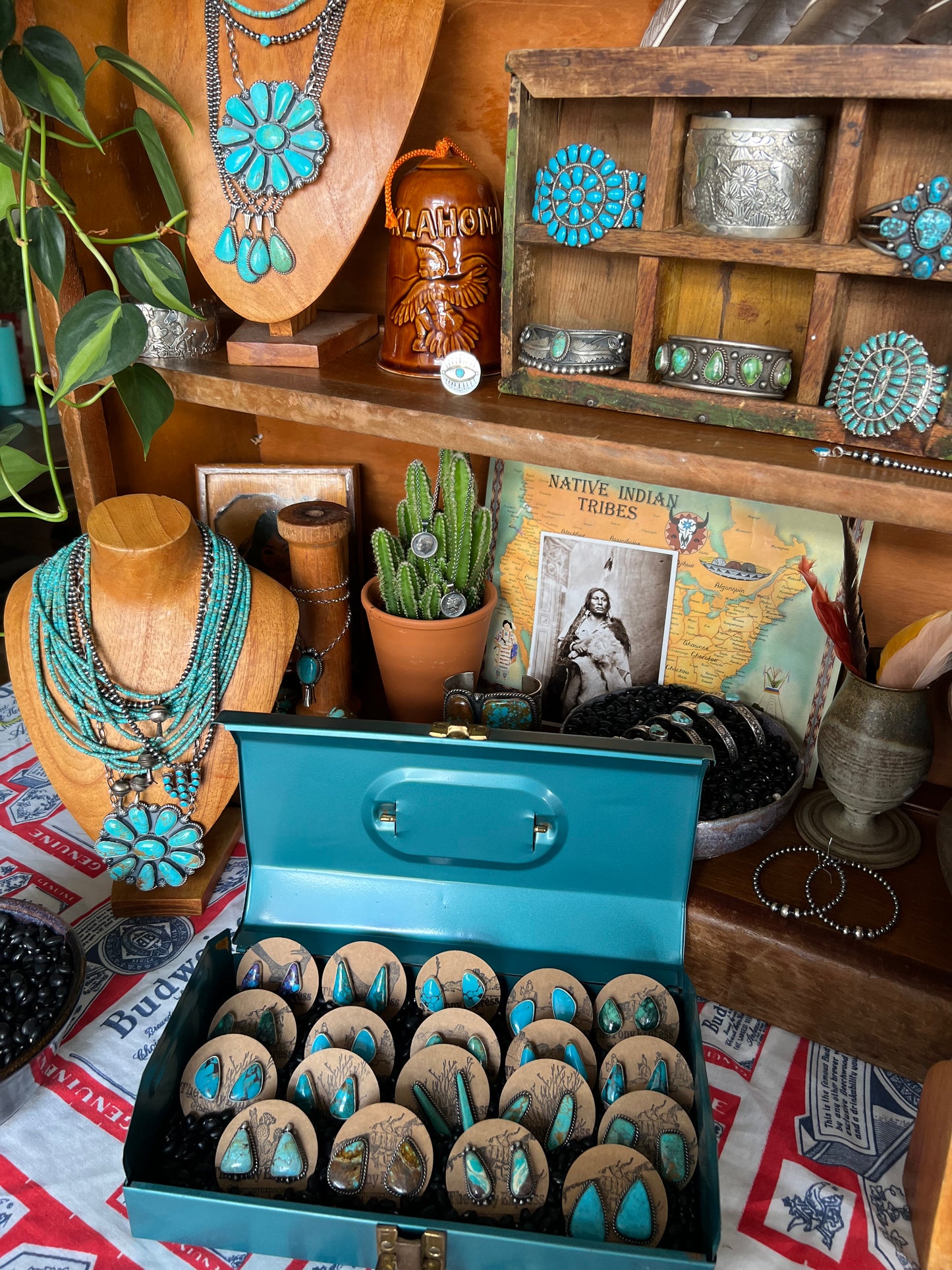 Stud Turquoise Earrings