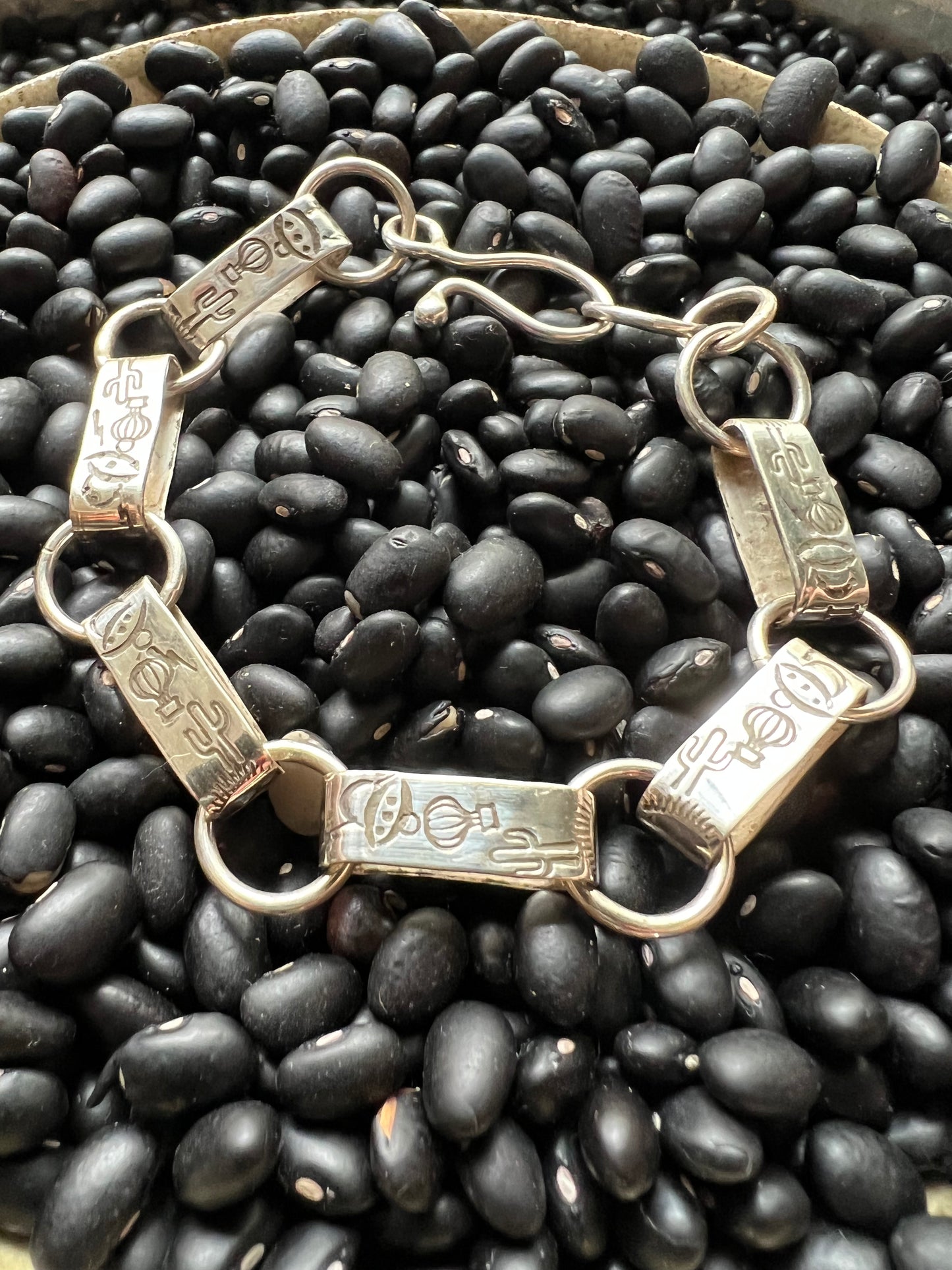 Hand Stamped Link Bracelet