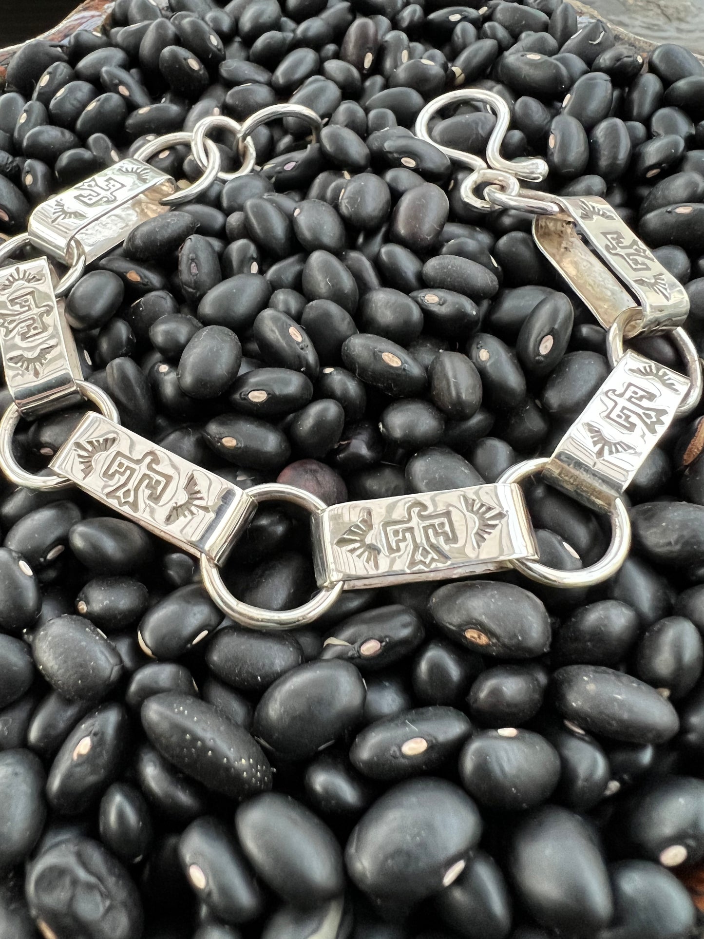 Hand Stamped Link Bracelet