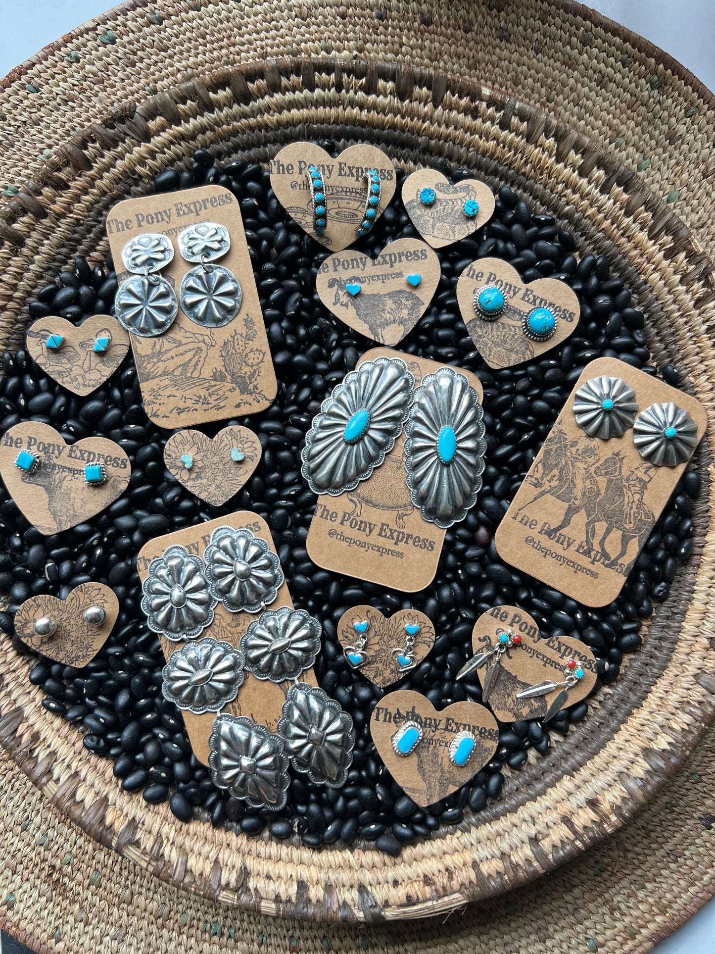 Prairie Turquoise Nugget Studs