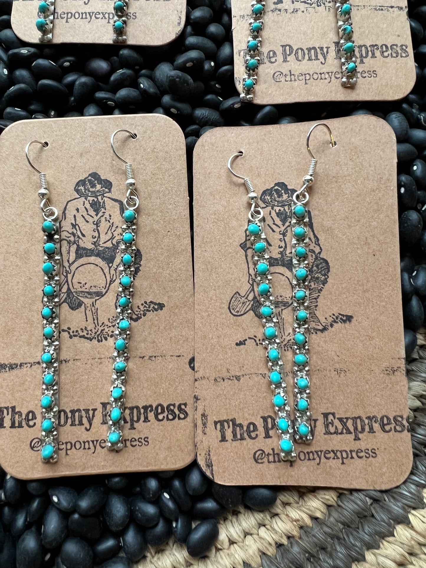 Zuni Turquoise stick Earrings