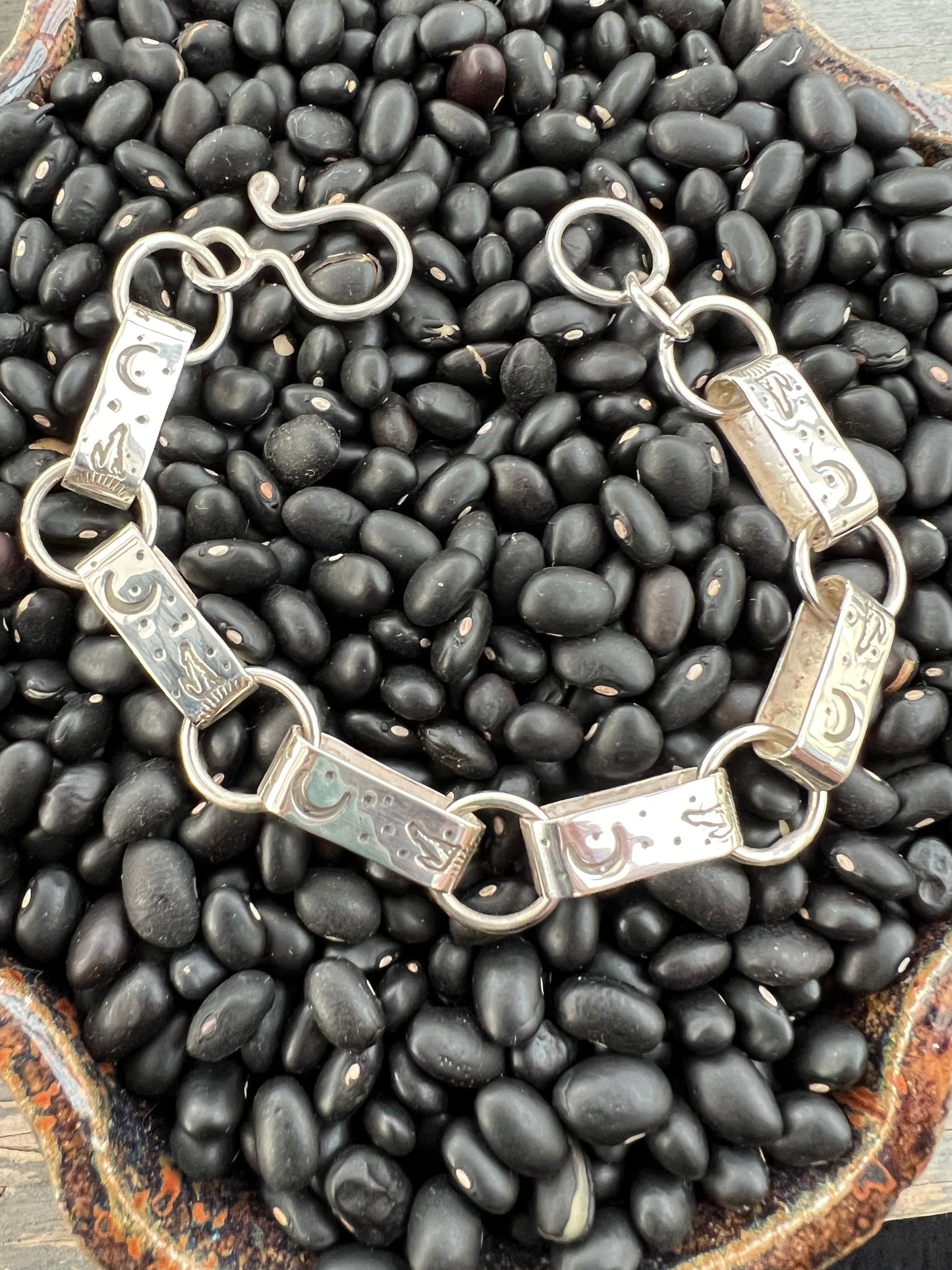 Hand Stamped Link Bracelet