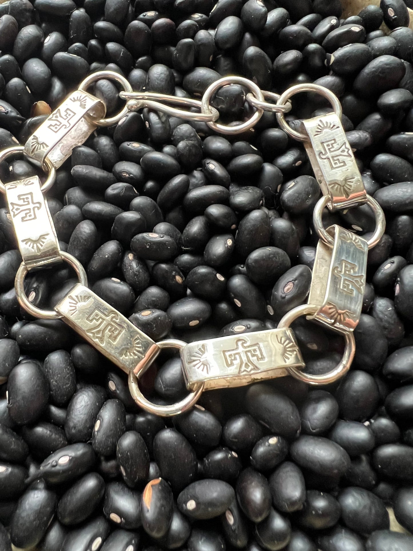 Hand Stamped Link Bracelet